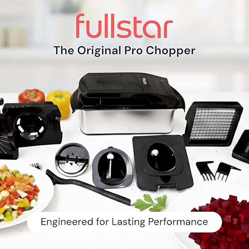Miniatura 65 de Fullstar The Original Pro Chopper - Picador de verduras y espiralizador, picador de alimentos con recipiente, rebanador de frutas, utensilios