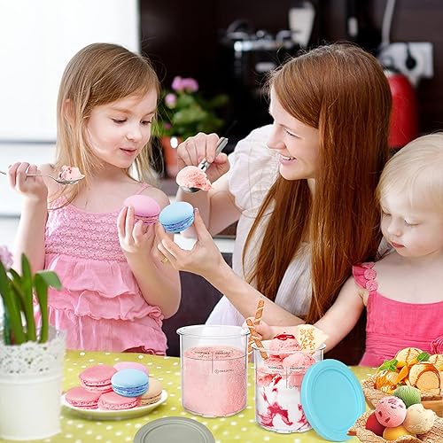 Miniatura 7 de VanlonPro Containers 2 Pack, Ice Cream Pints Replacement for NC500 Series Ninja Creami Deluxe Ice Cream Makers, Reusable, BPA-Free & Dishwasher