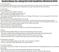 Vista 7 de Measure Optical Vernier PD Ruler Pupil Distance Meter Eye Ophthalmic Tool (1 Pack)