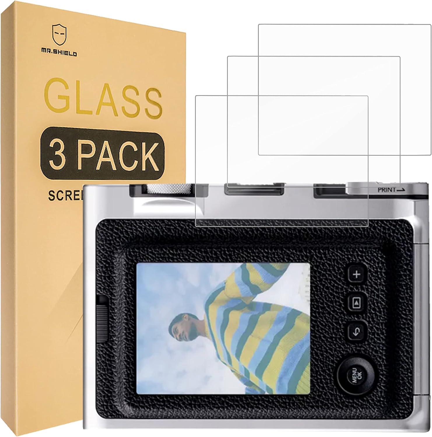 Mr.Shield Glass Screen Protector For Fujifilm Instax Mini Evo and X-PRO1