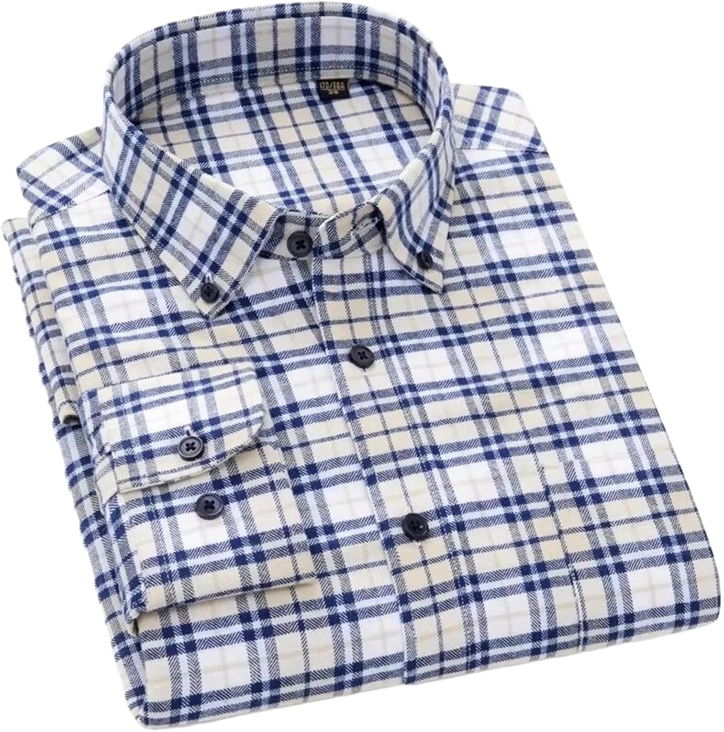 Cotton Shirts for Men Slim Fit Formal Plain Shirt Soft Casual Business Tops