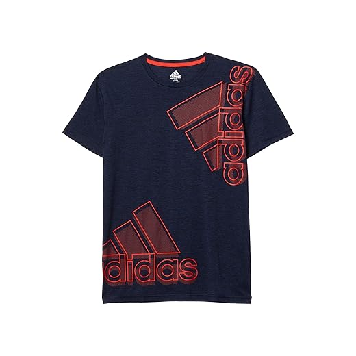 adidas Boys' Short Sleeve Aeroready Performance Logo Tee T-Shirt