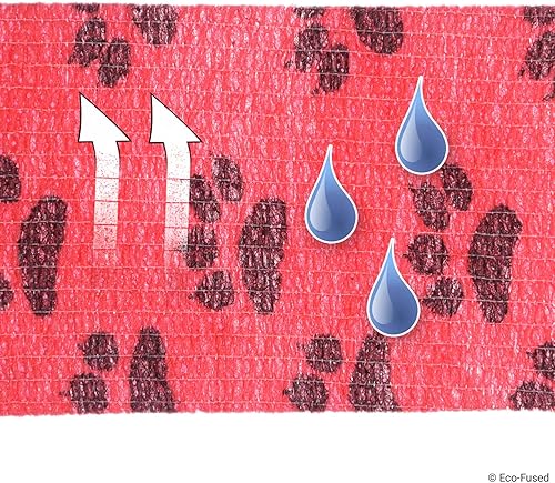 Miniatura 6 de Vendaje autoadherente Cinta de envoltura de lesiones para perros Paquete de 6 Soporta músculos y articulaciones No se adhiere al cabello