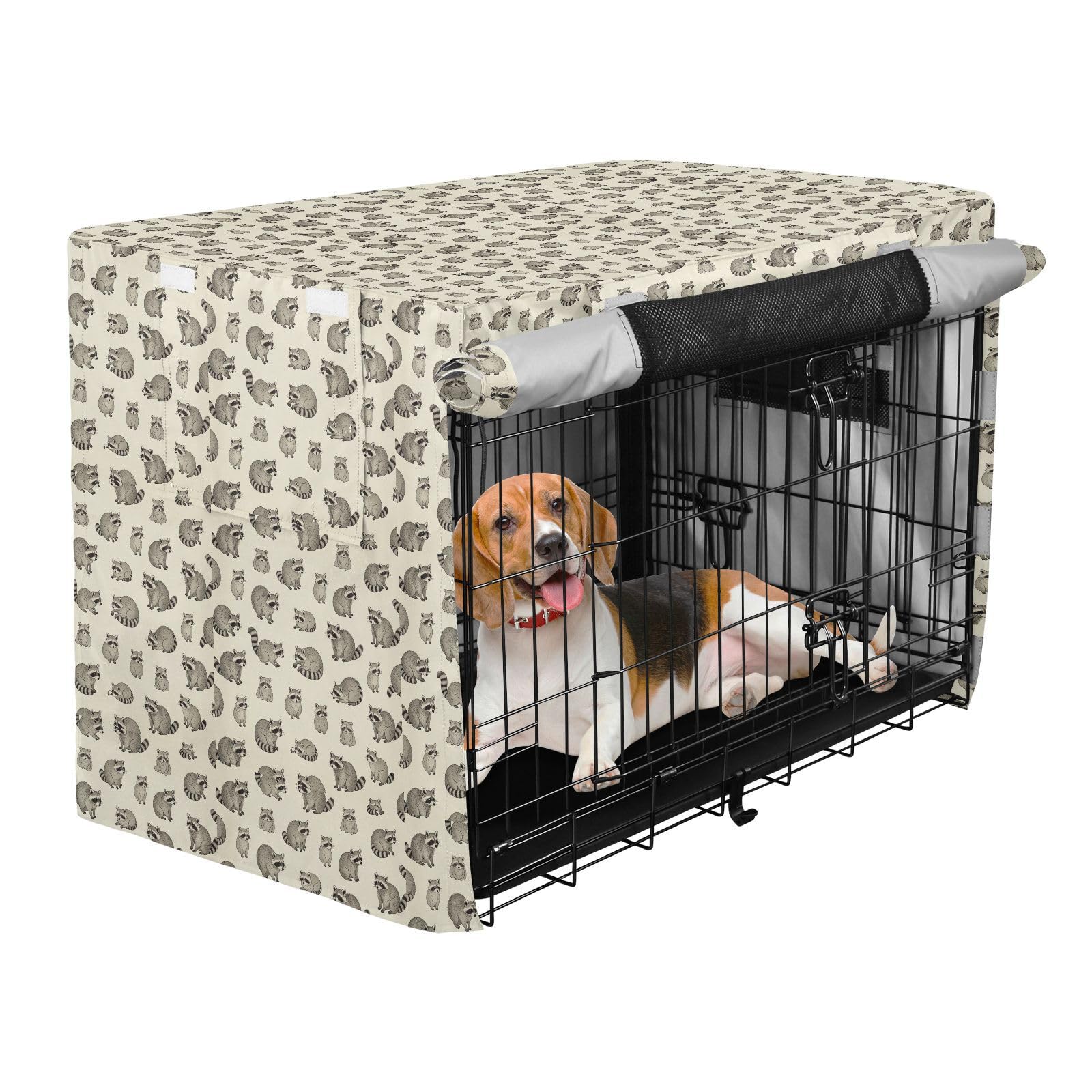 Housse de cage pour chien contre l'anxiété couverture complète respirante L
