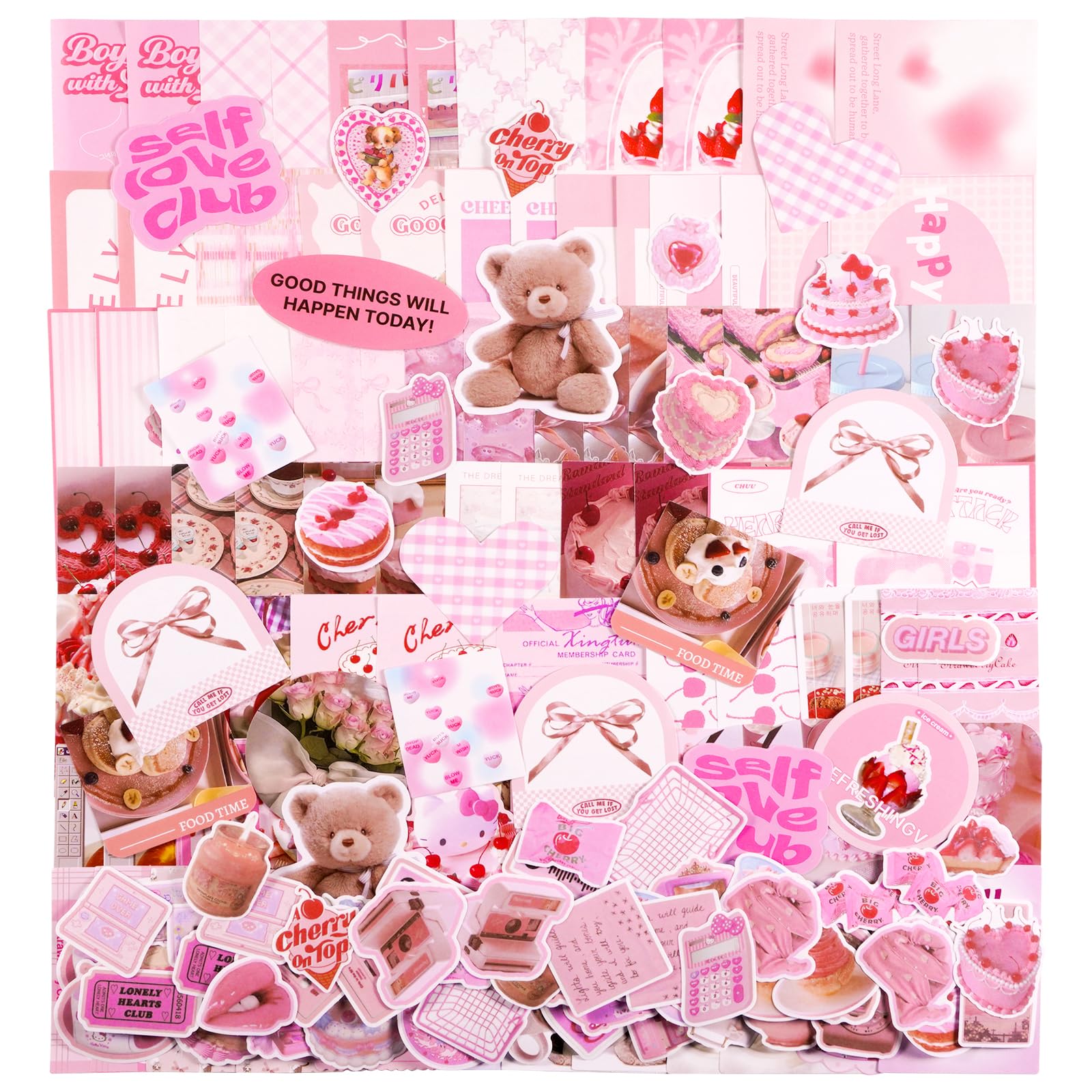 Vintage Scrapbook Stickers, Victse 400 Stücke Vinyl
