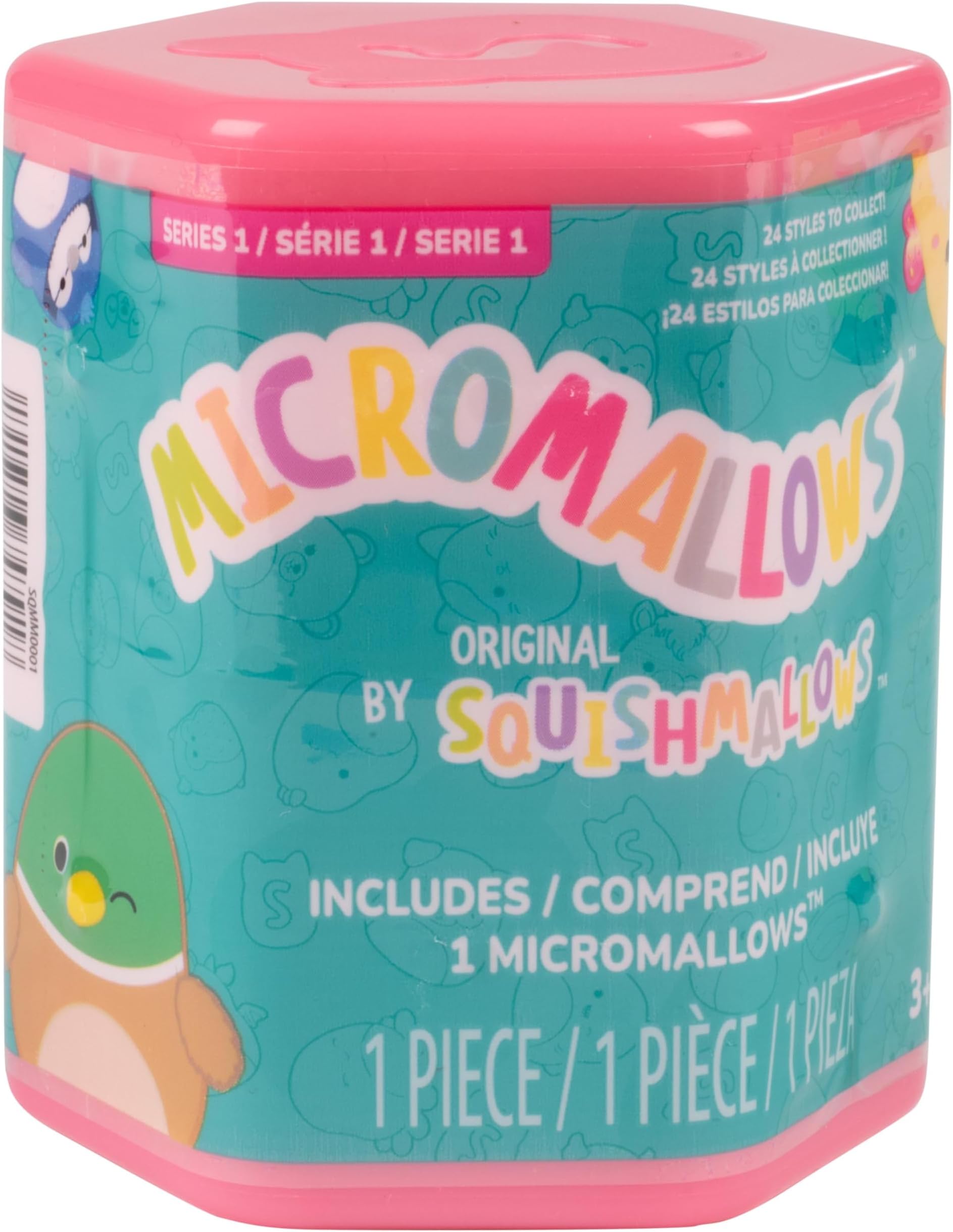 Squishmallows Micromallows Series 1 Mini Mystery Plush (1 Pack) Official Jazwares Stocking Stuffer Plush - Collectible Soft & Squishy Blind Capsules - Styles May Vary - Gift for Boys, Girls & Kids