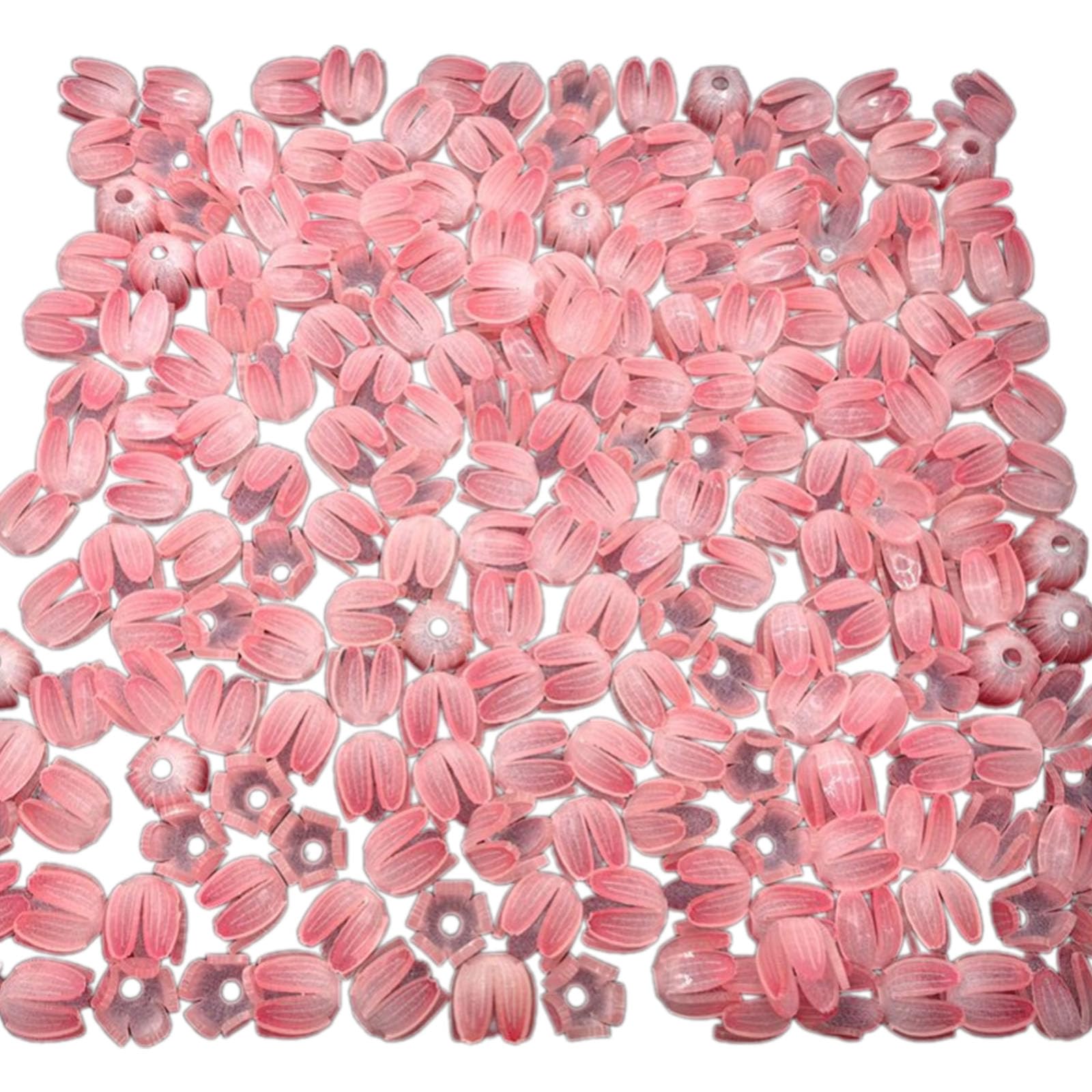 Tfaoys B 50 Pcs Tulips Eads Flower Eads Color Print Flower Uds For Racelets Necklaces Jewellery Night Light Making
