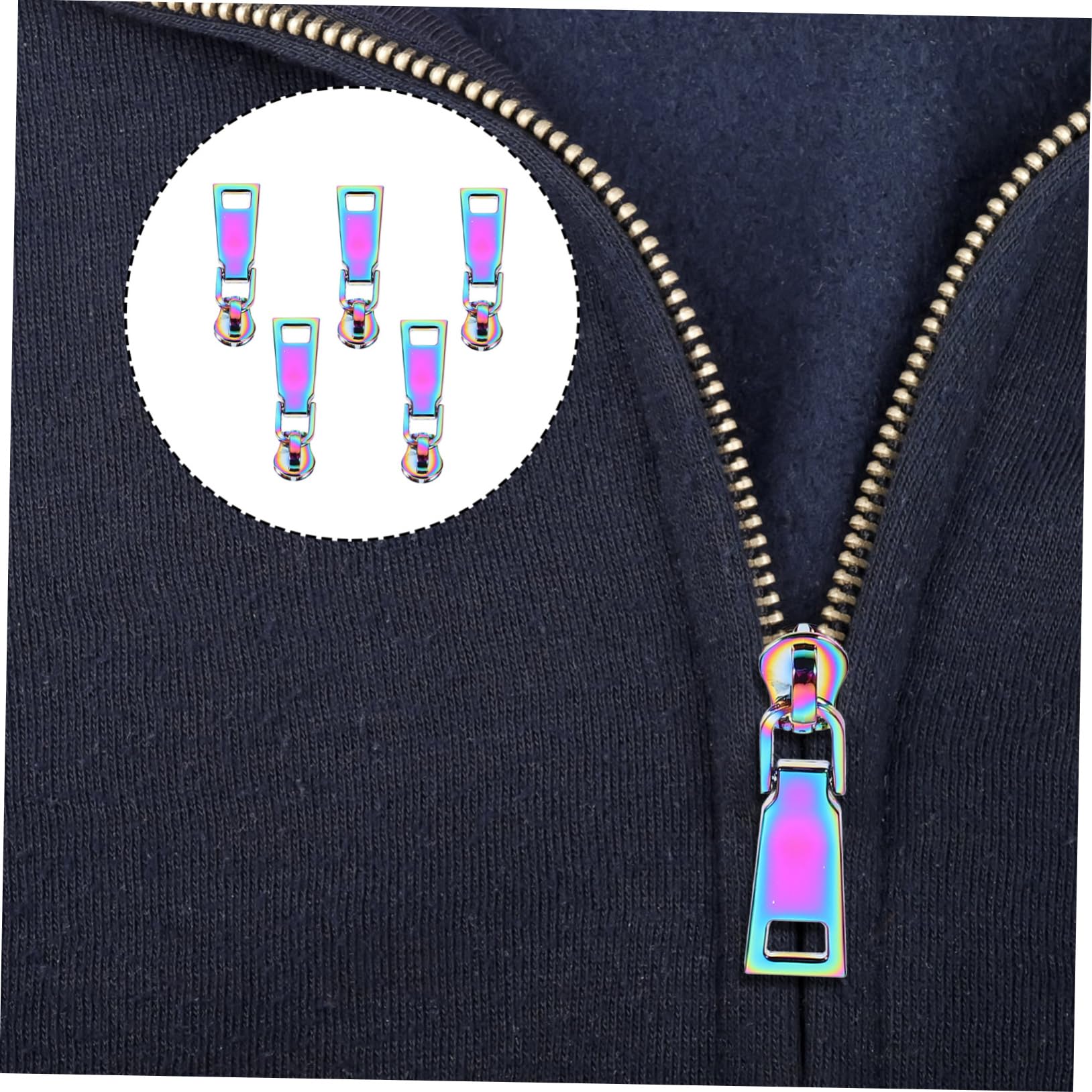 NUOBESTY 30piezas Coloridos Tiradores De Cremallera Para Ropa y Mochilas Accesorios De Reemplazo Prácticos Para Zippers