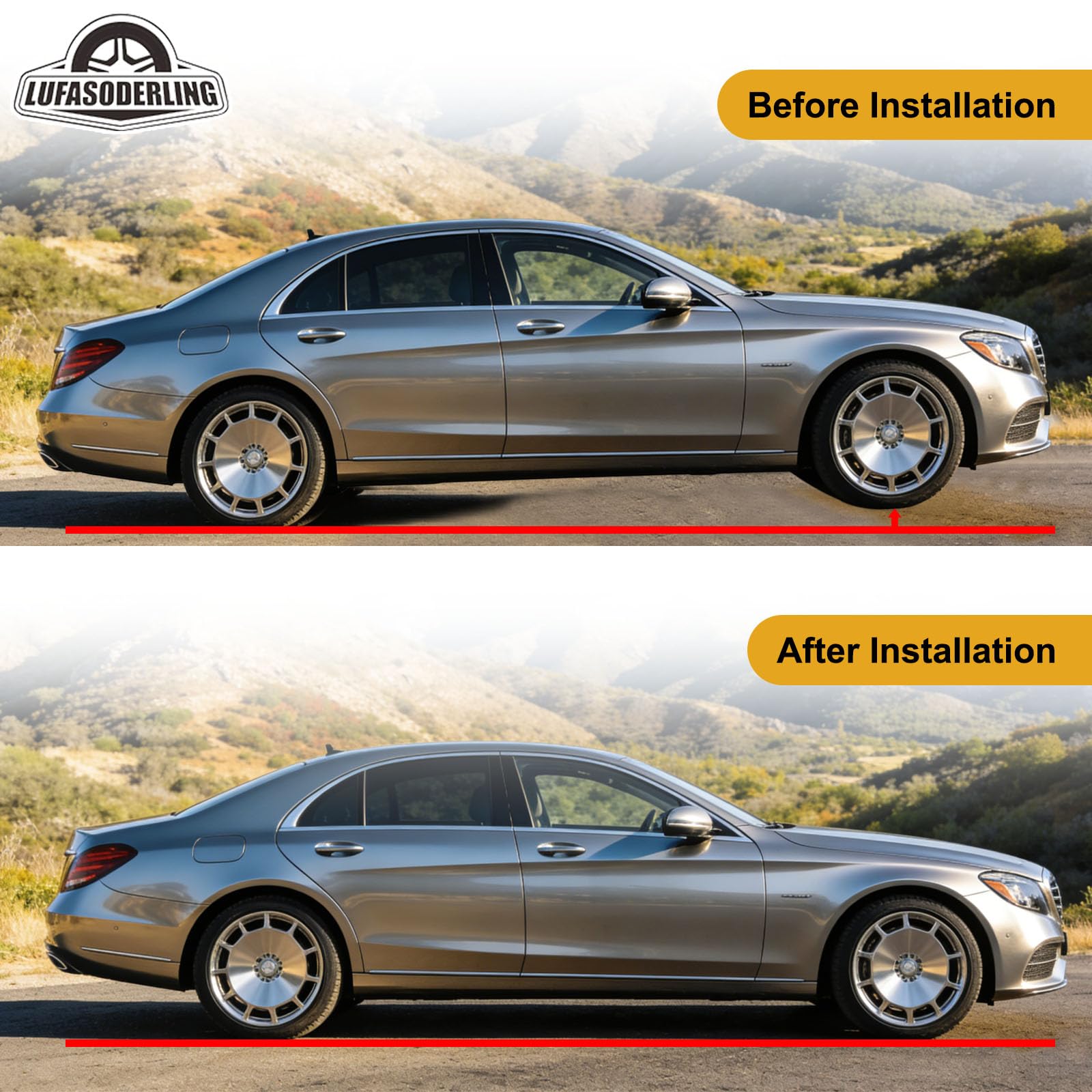 W211 Luftbalg Hinten Kompatibel mit Mercedes-Benz W211 C219 CLS280 CLS300 CLS320 CLS350 CLS500 S211 E200 E230 E280 CDI E240 T E320 E350 2113200725 2113200825 2113201525 (2 Stück)