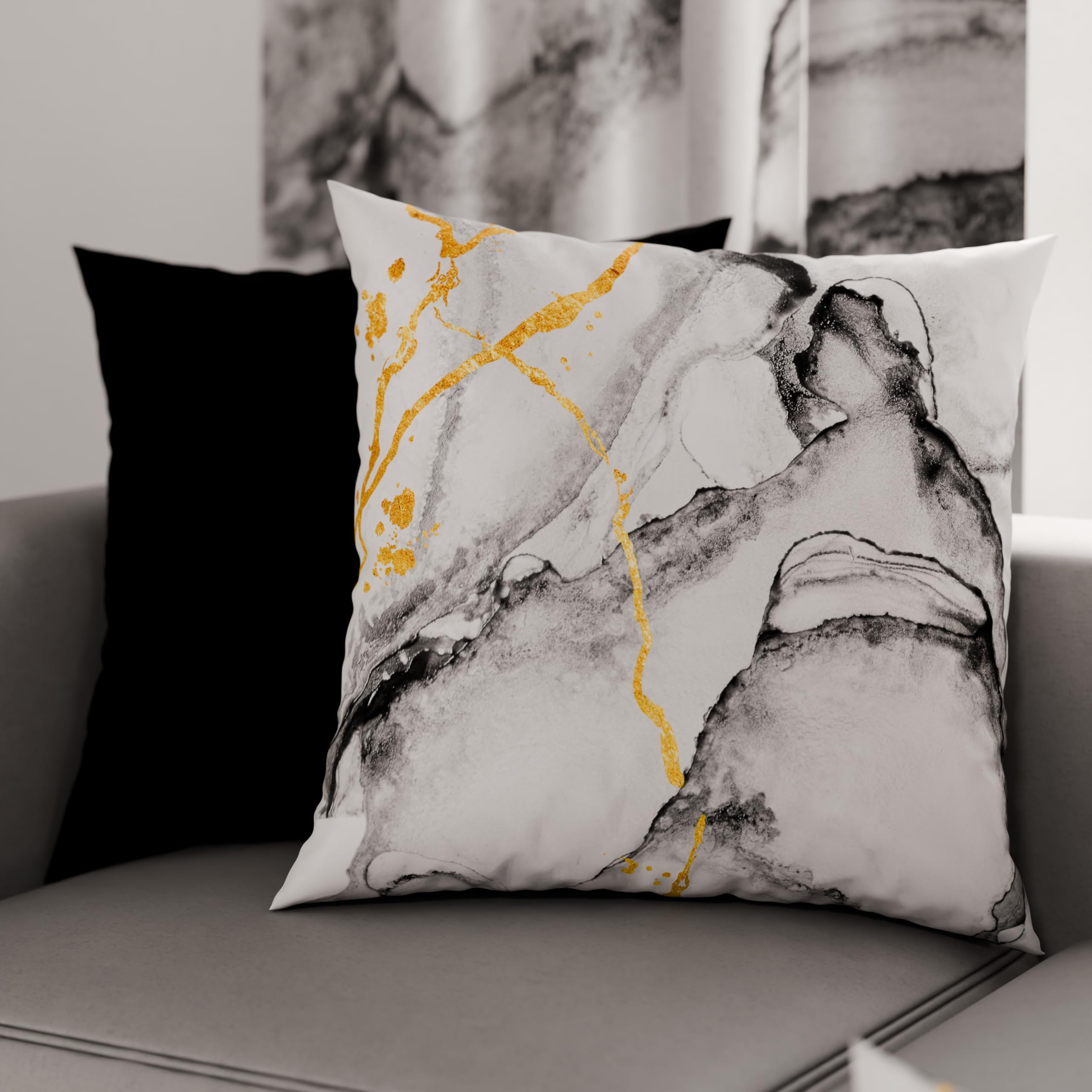 PETTI Artigiani Italiani, Pair of Pillow Cases 35 x 35 cm in Microfibre, Cushions for Bedroom Furniture Sofa, Living Room
