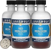 Vista 21 de Óxido de hierro rojo / botella de 8 onzas / 99.7% de grado reactivo puro / polvo de 25 micrones