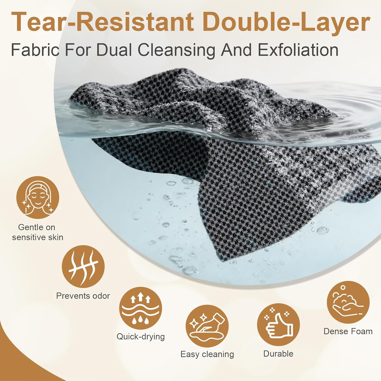 Blissal Exfoliating Shower Towel,Advanced Exfoliating Microfiber Towel,Premium Scrub Bathroom Towel Set,2-in-1 Exfoliatings Towels-Body Scrubber with 2 Sides for All Skin Types - Image 5