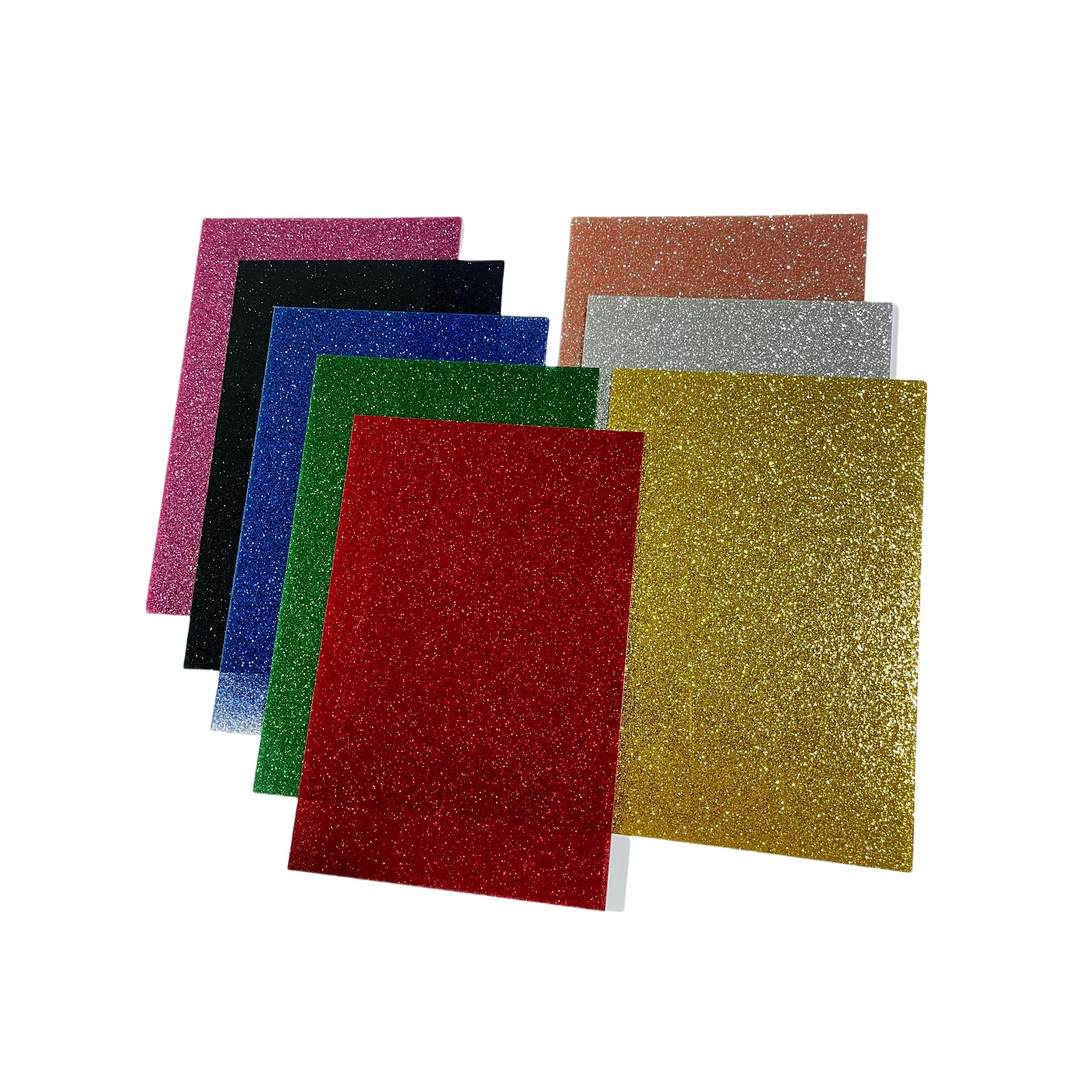 8 Pcs Gold Onion Glitter Acrylic Sheets for Laser Cutting Colored Plastic Panel Sheet Square Acrylic Sheets, 8 * 12 inch for DIY Decoration, Crafts, Sawing, Laser Cutting, Engraving