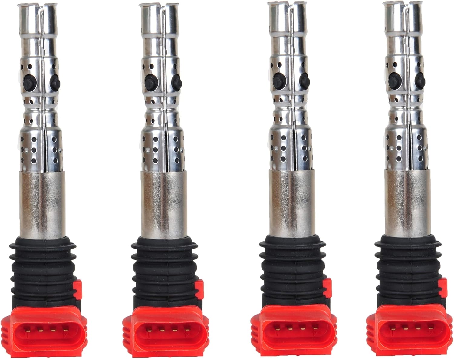 ENA Set of 4 Ignition Coil Pack Compatible with Audi A4 A4 Quattro 2005 2006, A6 A6 Quattro 2002 2003 2004 2005 V6 3.0L Coils Replacement for 06C905115A UF483 C1471 06B905115R 06B905115D