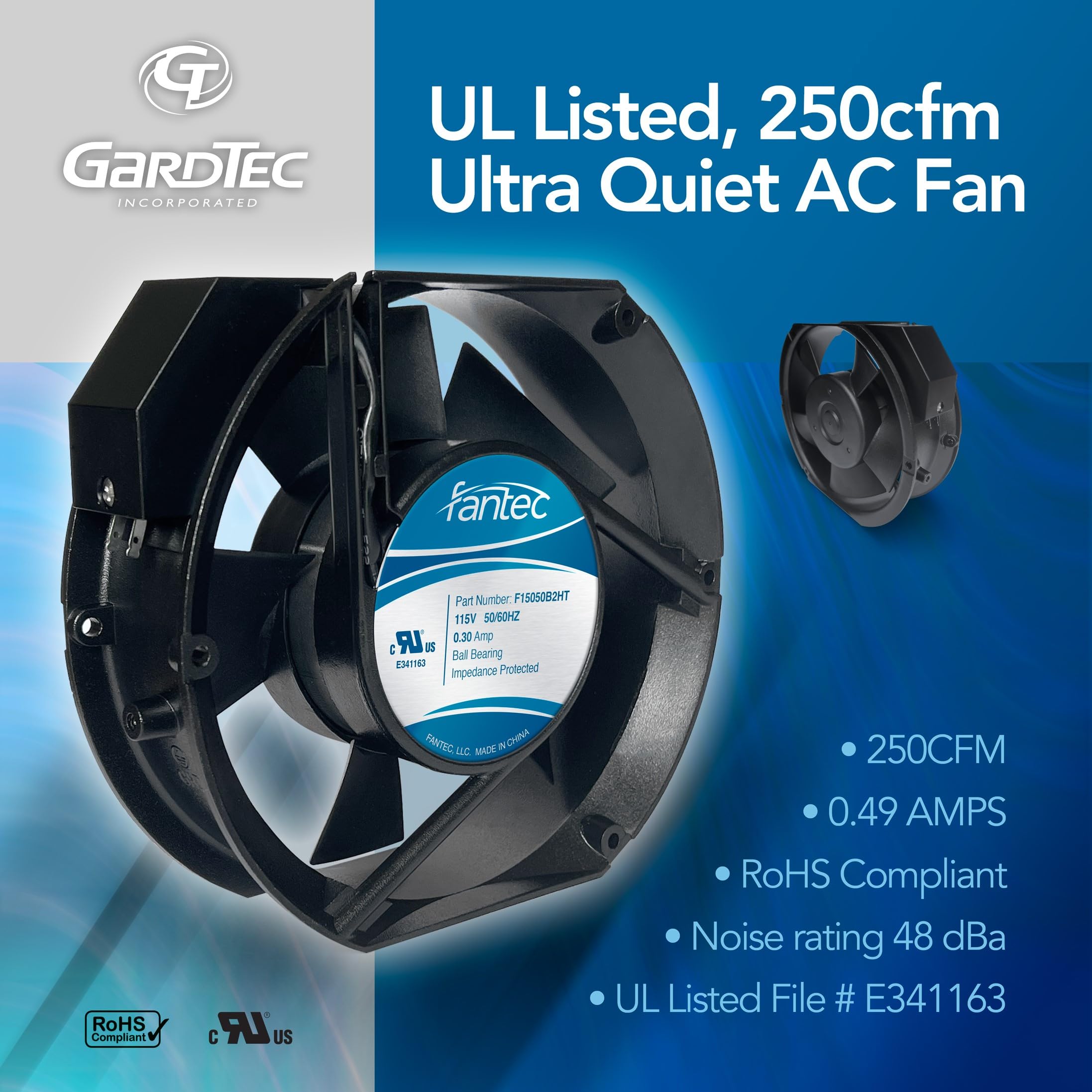 110V Axial Fan 172mm - High Speed Industrial Cooling Fan For Servers & Ventilation