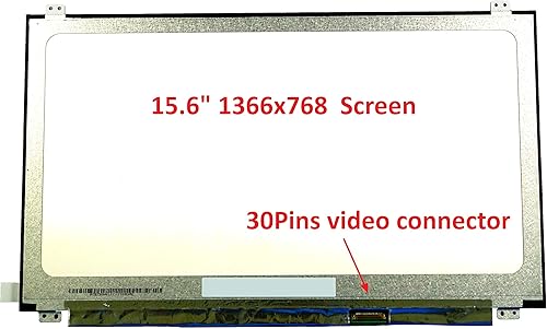 Miniatura 2 de Nueva pantalla LCD de repuesto de 15.6 pulgadas NT156WHM-N45 (con soportes) HD 1366x768 30 pines mate compatible con N156BGA-EA3 C1 para