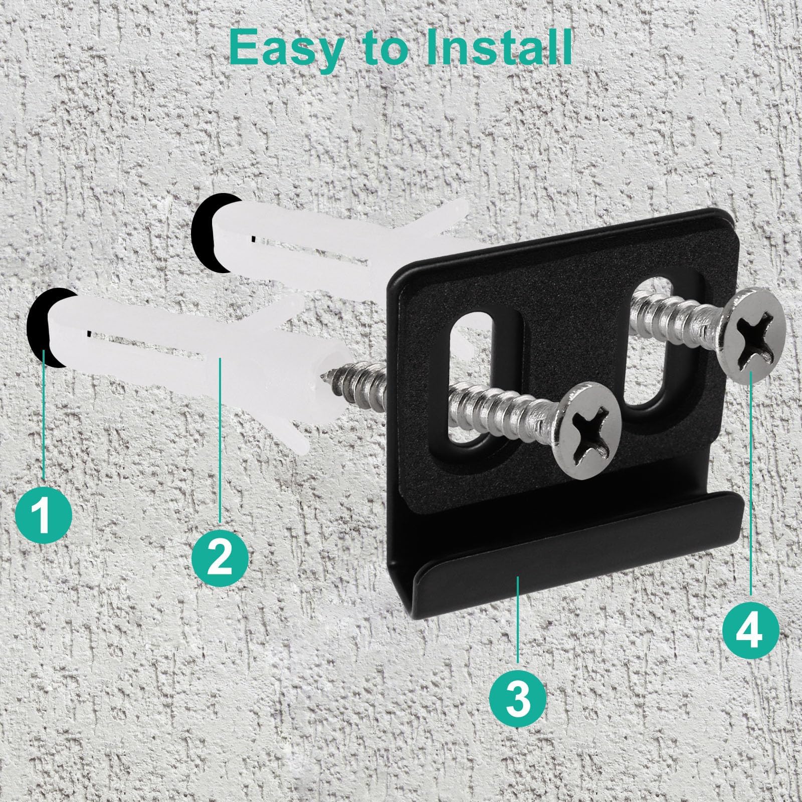 Mirror Hanging Kit - Heavy Duty Wall Mount Clips -7