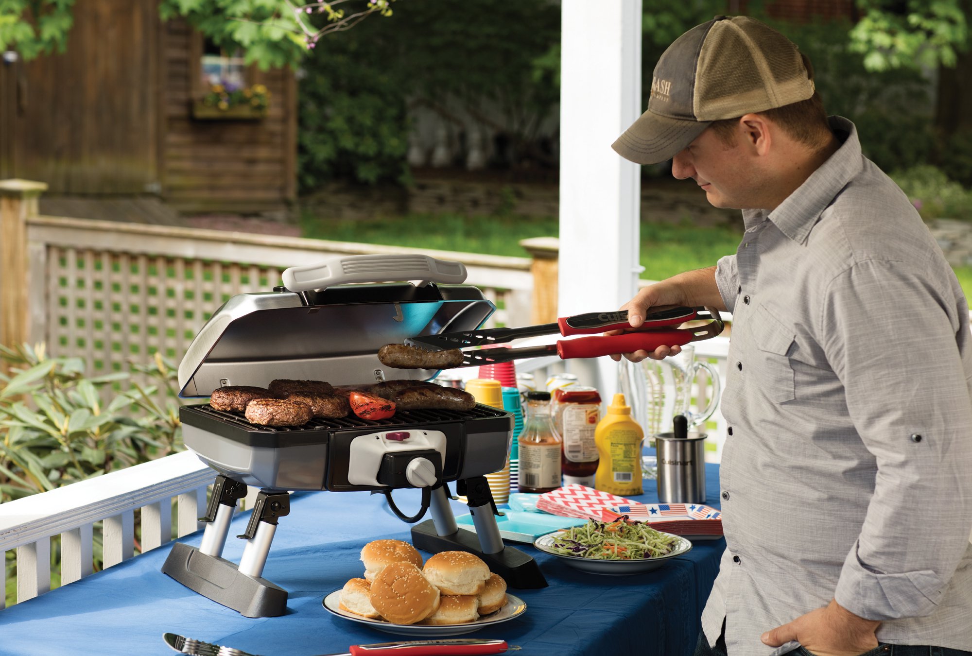 Cuisinart 3‑Piece Stainless Steel BBQ Grilling Tool Set with Grill Glove – Outdoor Grill Accessories, Perfect Grilling Gift for Men, Dads & Grill Masters, CGS-134 - 2