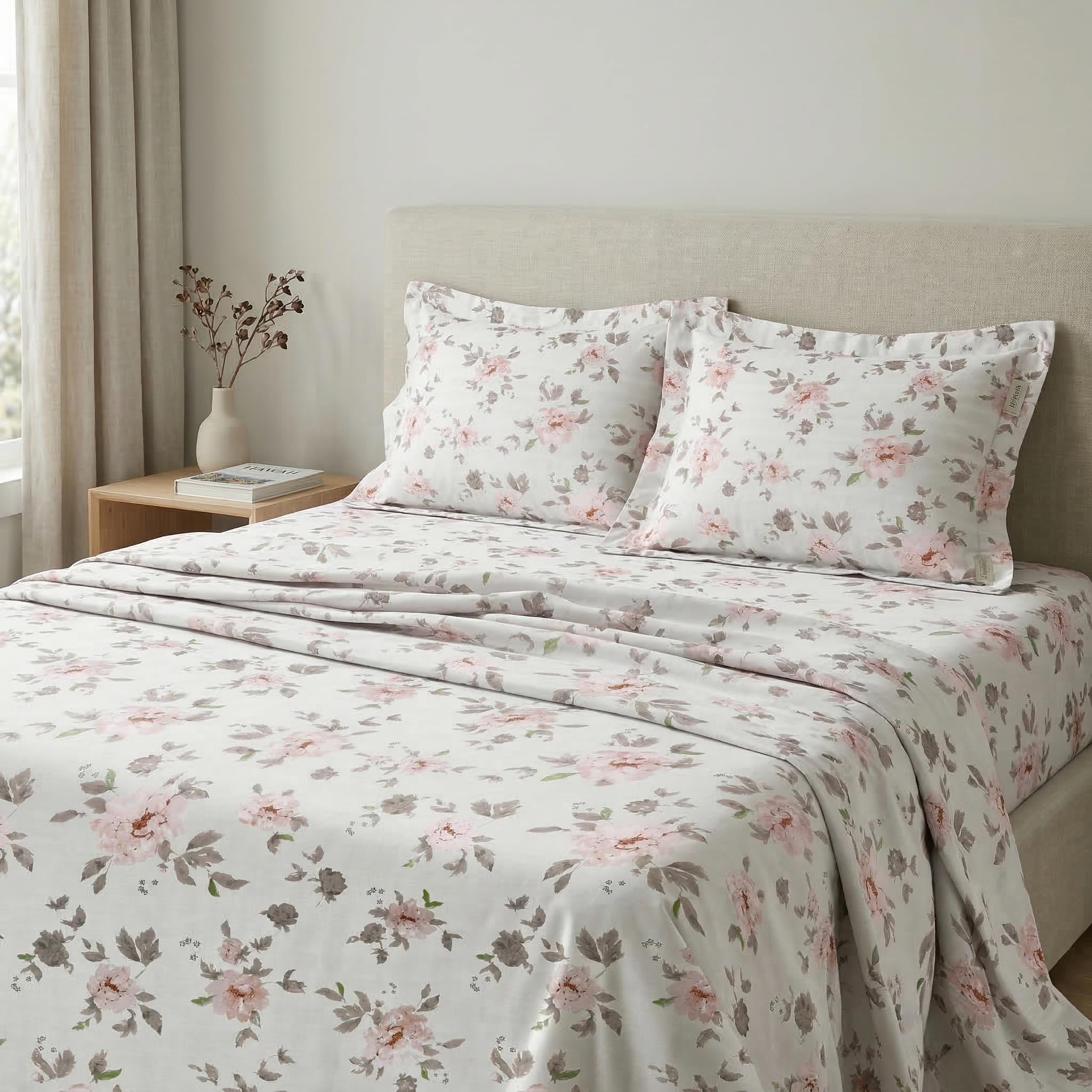 Huesland Cotton Bedsheets - King Size & Pillow Covers -6 Huesland Cotton Bedsheets - King Size & Pillow Covers -6