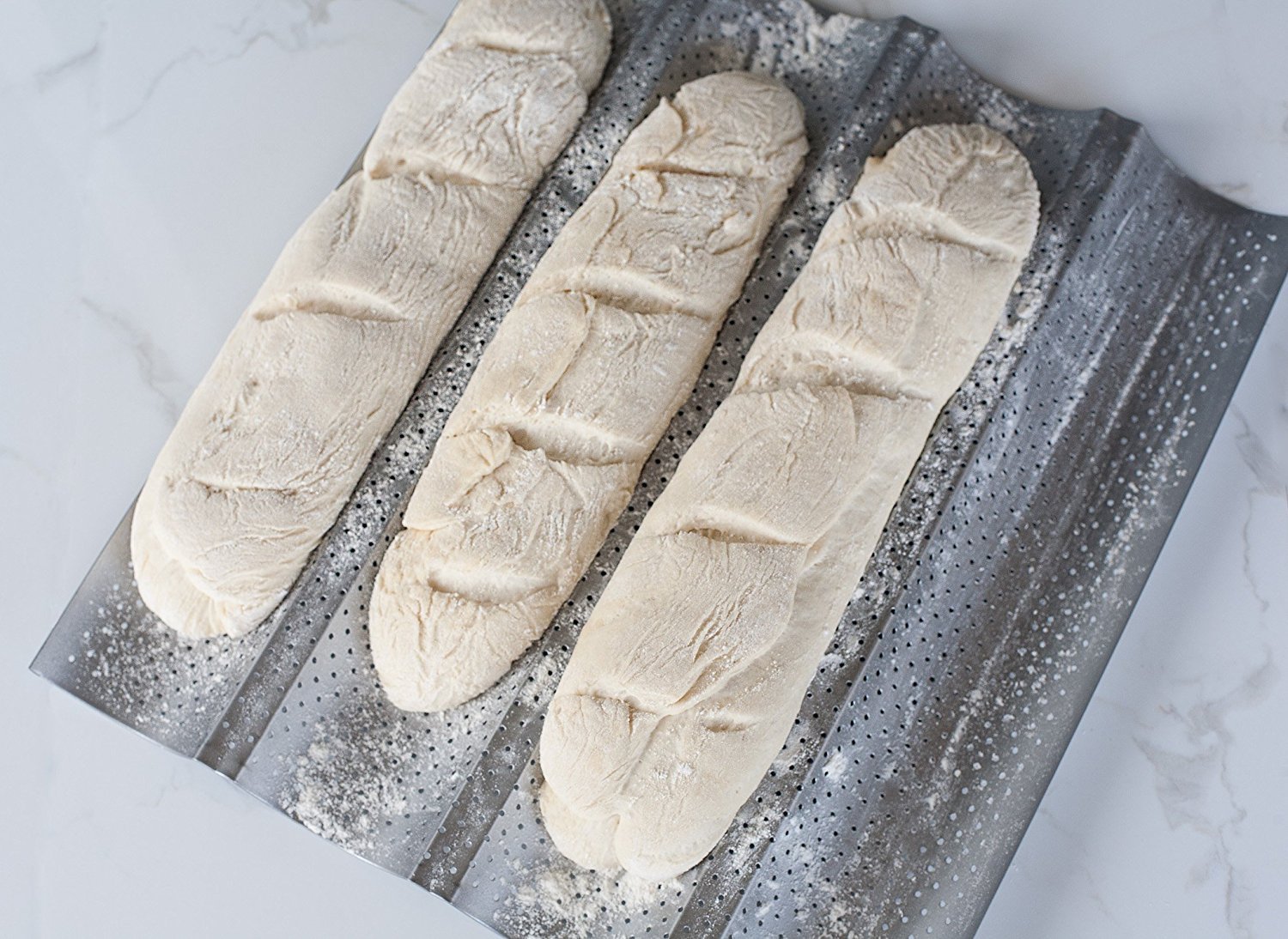 Teglia Per Baguettes Paderno - Placca Onde Per Cuocere 4 Filoni | 35x24.5cm - Foto 9