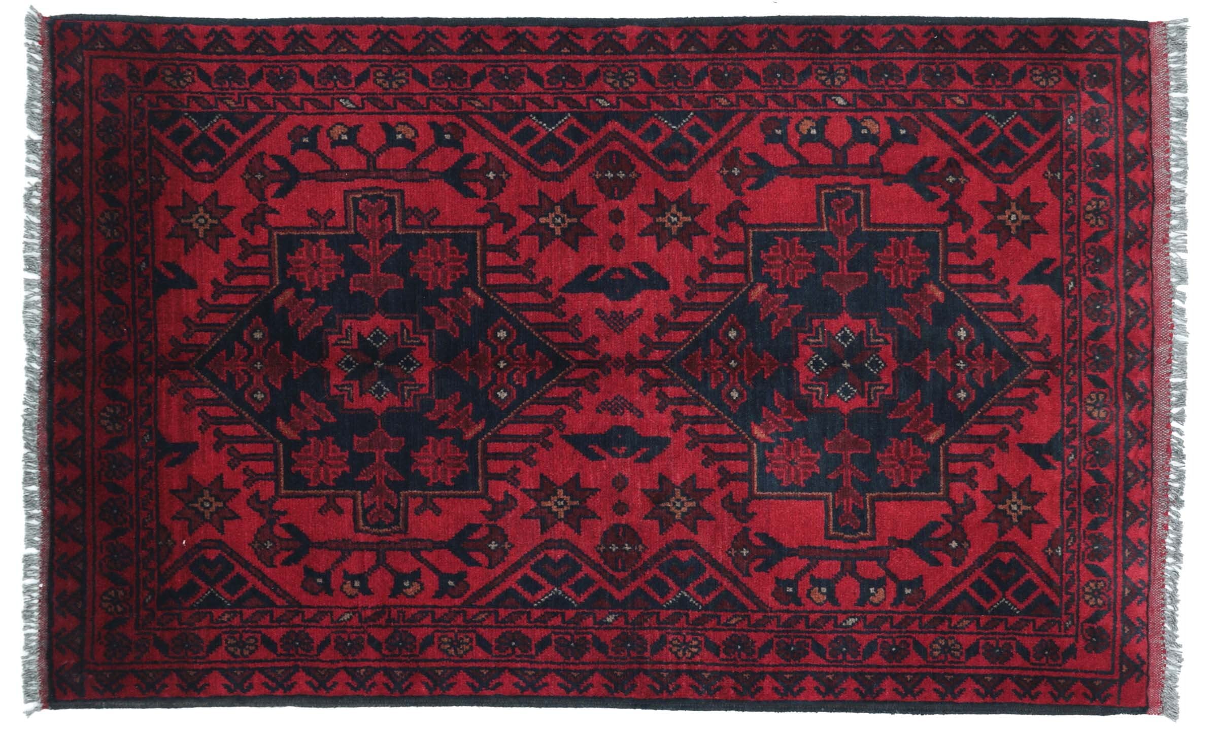 Tapis Khal Mohammadi géométrique marron l'histoire d'un art afghan chez vous
