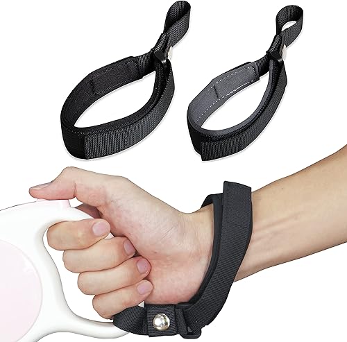 Miniatura 17 de Correa de muñeca retráctil para perro, manos libres, ajustable, azul rey Sapphire Blue,Negro y azul,Ambos negros,Ambos gris,Negro cool,Negro &