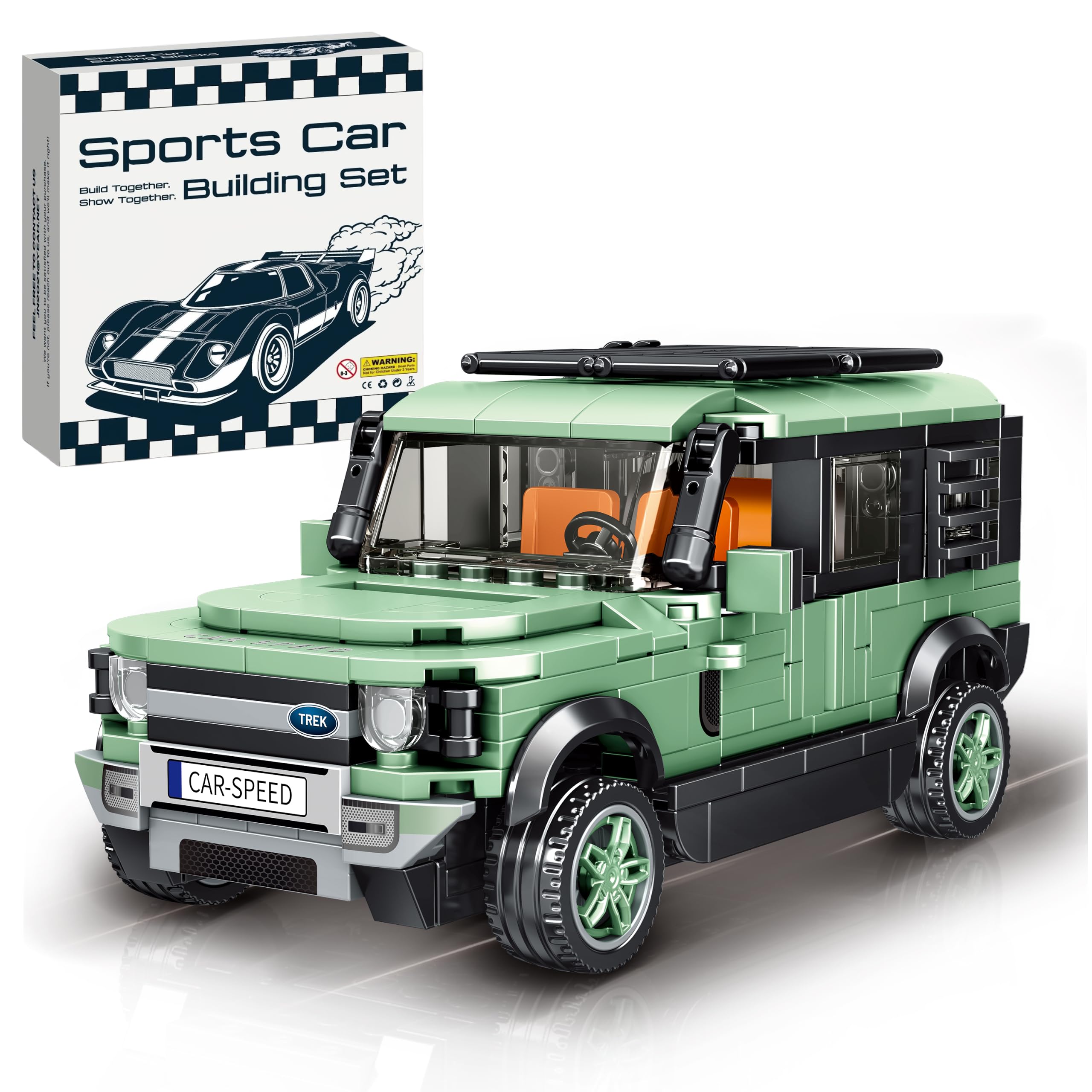 IBLOTIME Off Road Cars Building Sets Easter 345 PCS Sports Car Model Kit Creative Racing…