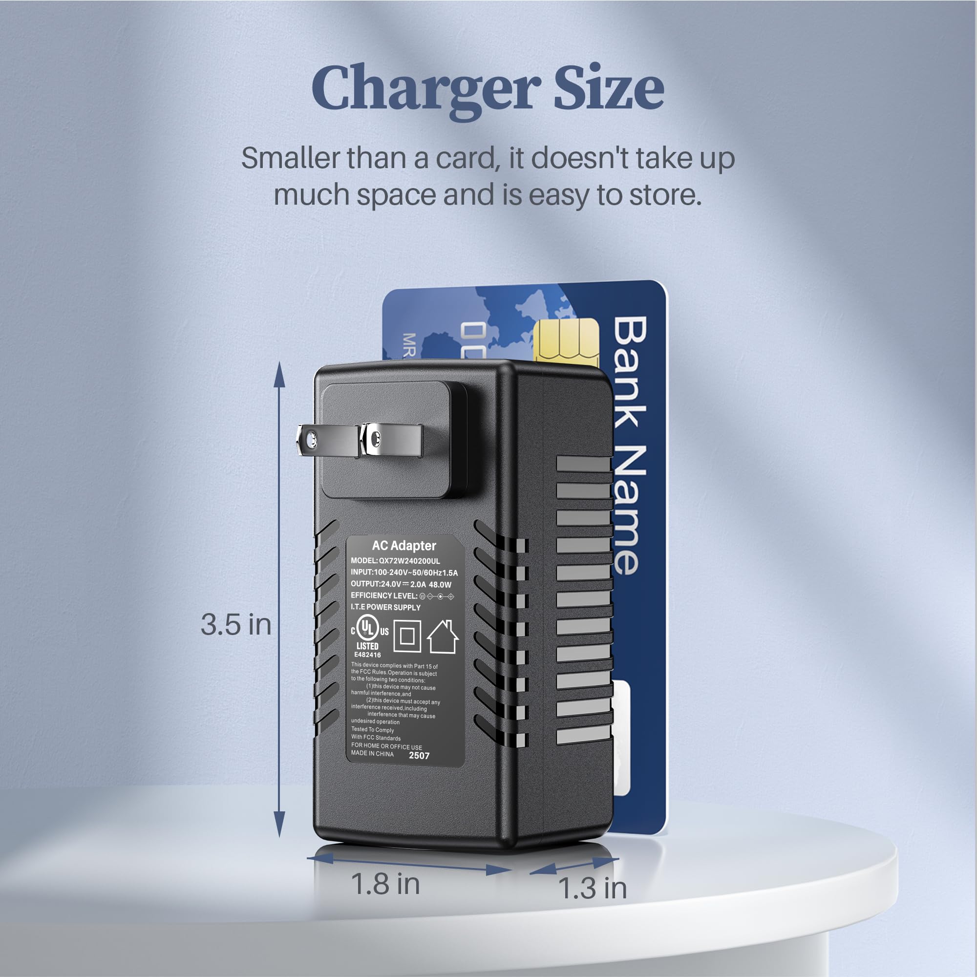 24V 2A Charger Replacement For LegXercise Ellipse LEGX-013 LEGX013 | AC Adapter Power Cord For Motorized Leg Exerciser