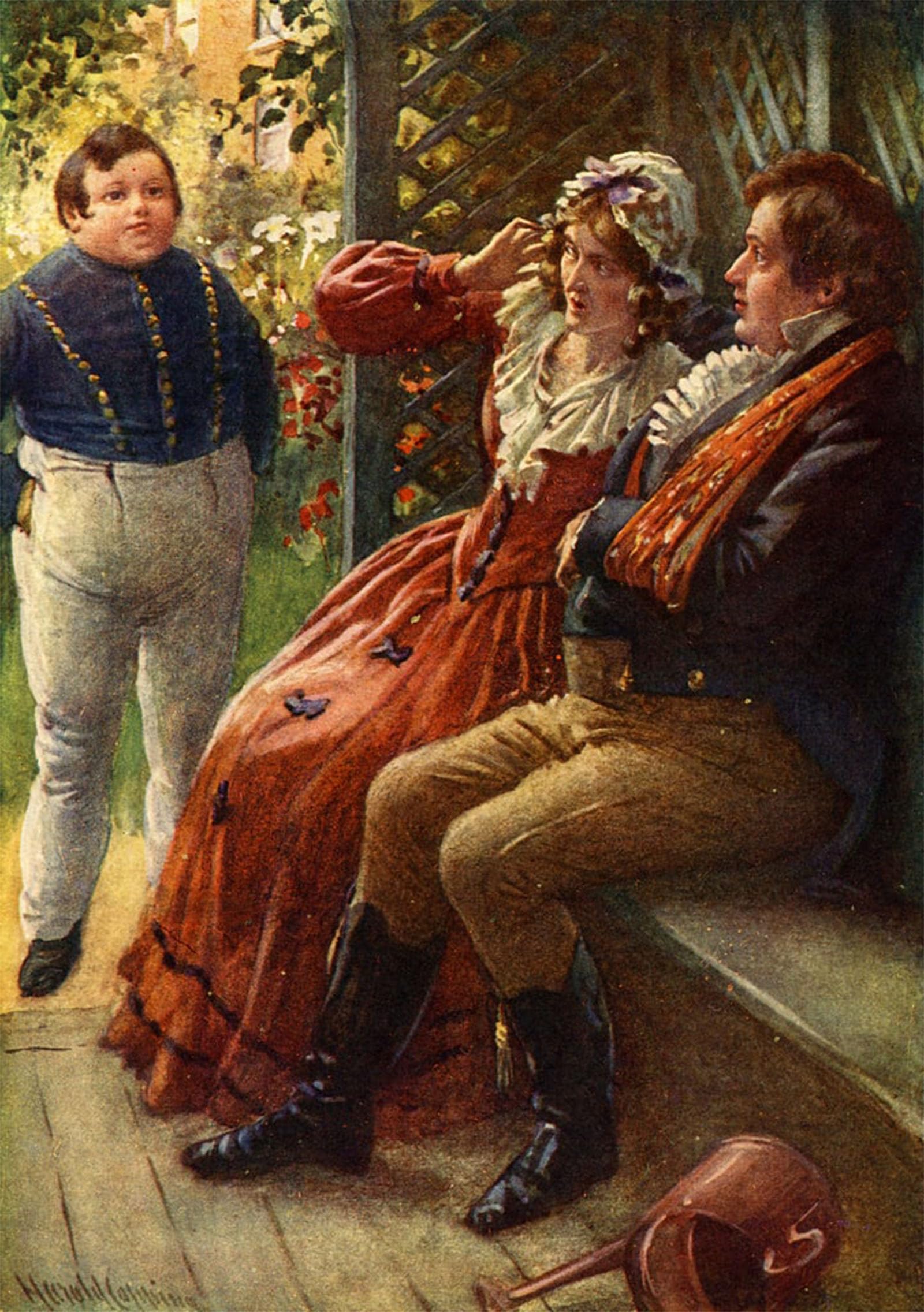 SERENDIPITP Abstract Painting Mural Print Picture Wall Decor Painting Charles Dickens's the Pickwick Papers by Harold Copping Vintage Wall Artwork for Home Decor 60x90cm