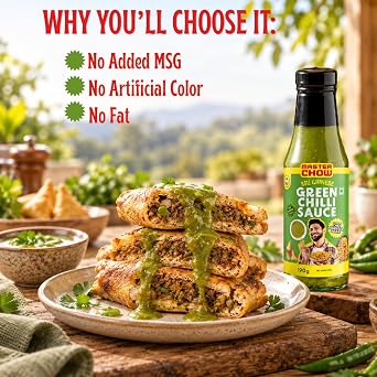 MasterChow Green Chilli Sauce 190g - Natural Chinese Chilli Sauce