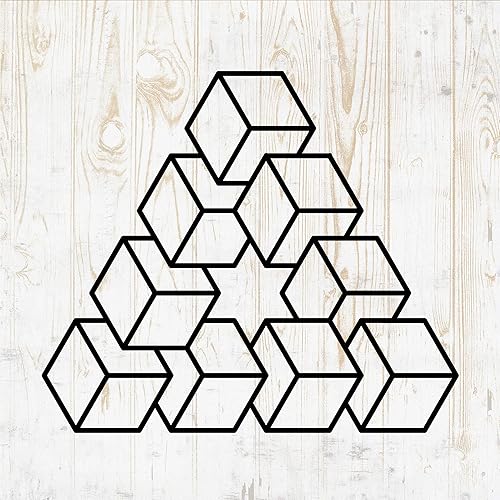 Calcomanías de pared con formas de geometría sagrada, calcomanías de pared con formas de geometría sagrada, silueta minimalista minimalista, vaso