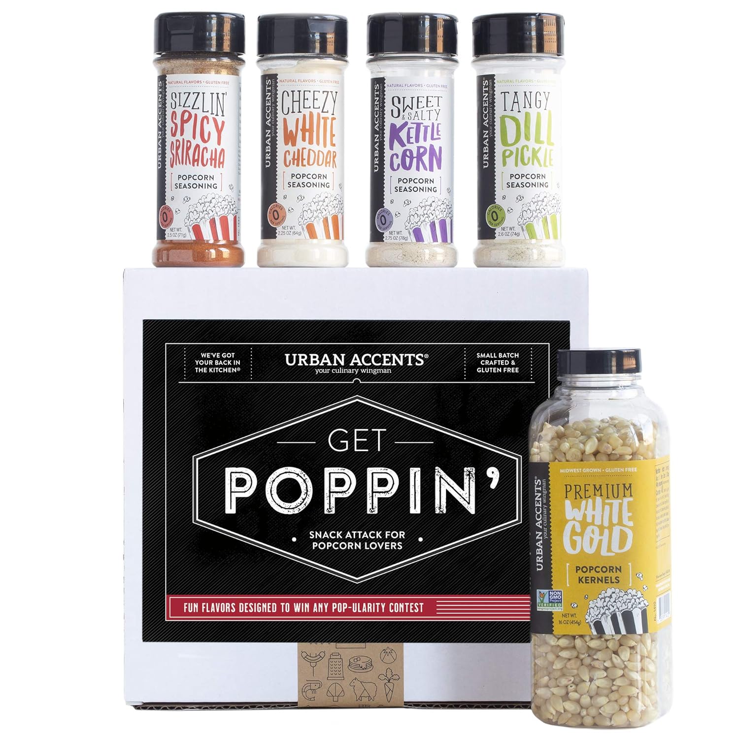 Urban Accents GET POPPIN', Gourmet Popcorn Seasoning Gift