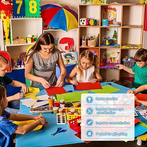 Miniatura 7 de MECCANIXITY Papel de cartulina para álbumes de recortes, 8.3 x 11.7 pulgadas, 92 libras250 gsm, cartulina de color sólido para artes y manualidades