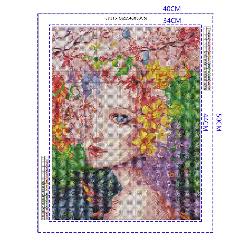 Kit Diamond Painting Orchidea 40x50cm - Pietre Quadrate 5D, Fai Da Te, Per Adulti E Bambini - Foto 3