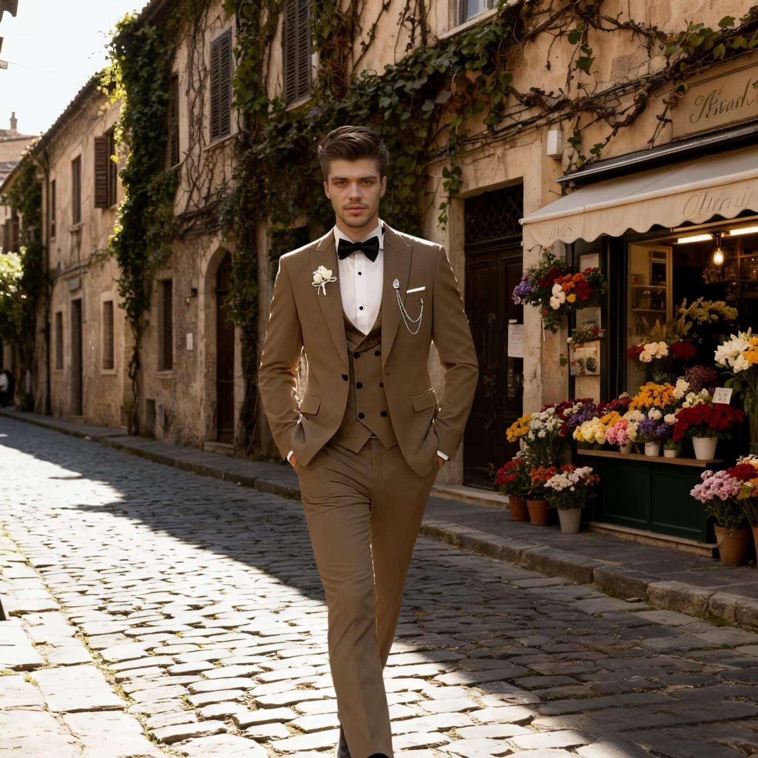 Men's Tuxedos Suit 3 Piece Big and Tall Suits for Men Slim Fit Tuxedo for Men Wedding Prom Party Business Men's Suits