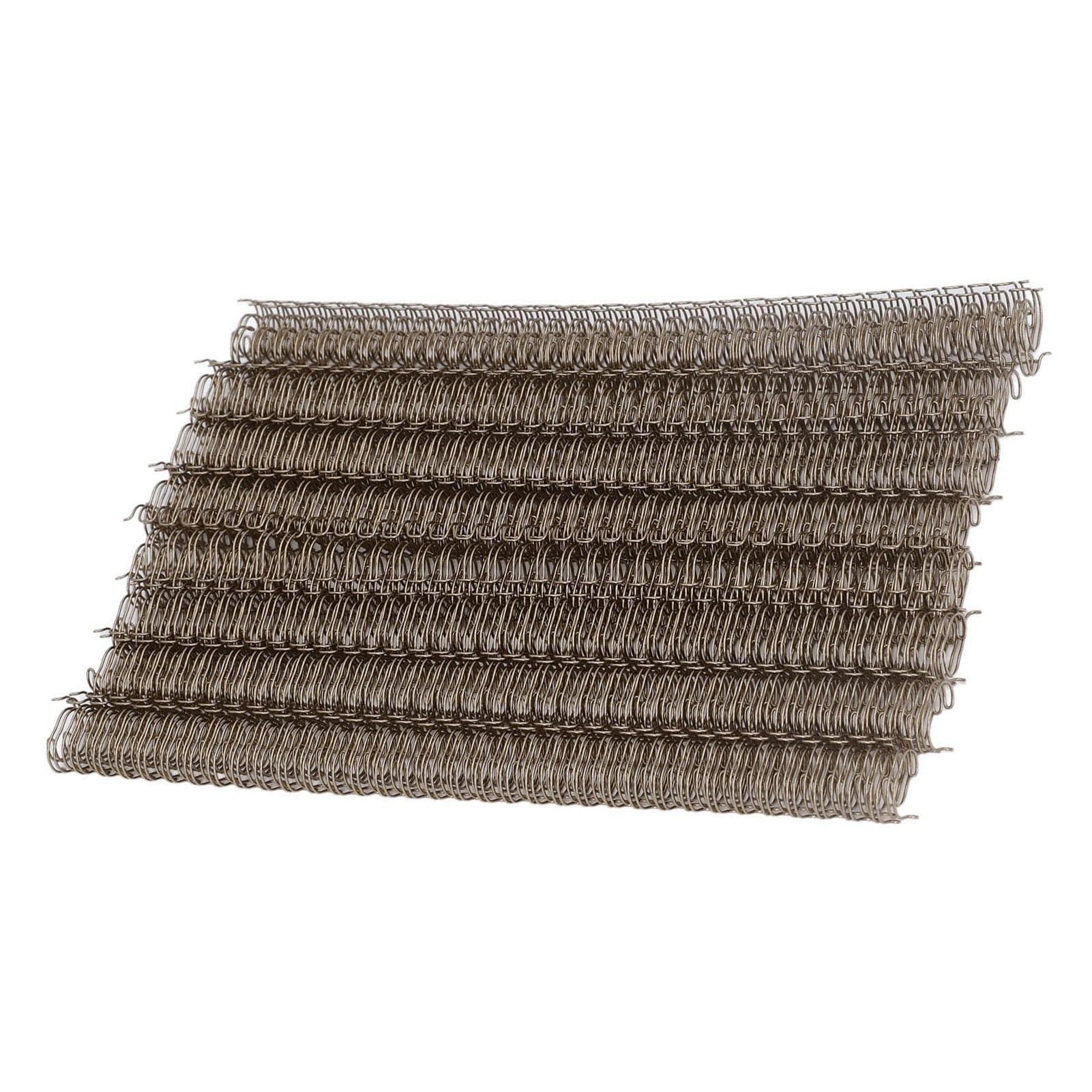 Doppelschlaufen-Drahtbinderücken, 100-teiliges Set, 34 Schlaufen, professionelle A4-Dokumentenbindedrähte für Büroberichte, Präsentationen, 12,7 mm Durchmesser, 100 Blatt Ka (Bronze)
