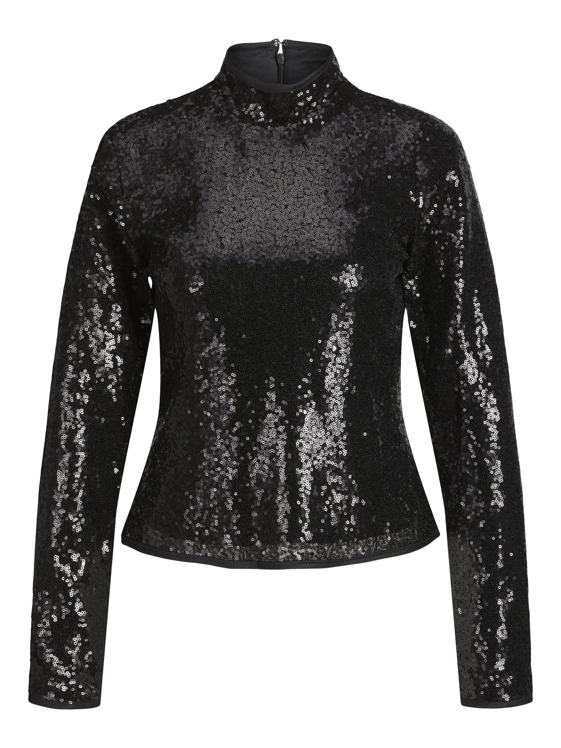 JJXX JXISLA SEQUIN LS TOP WVN Tişört Kadın