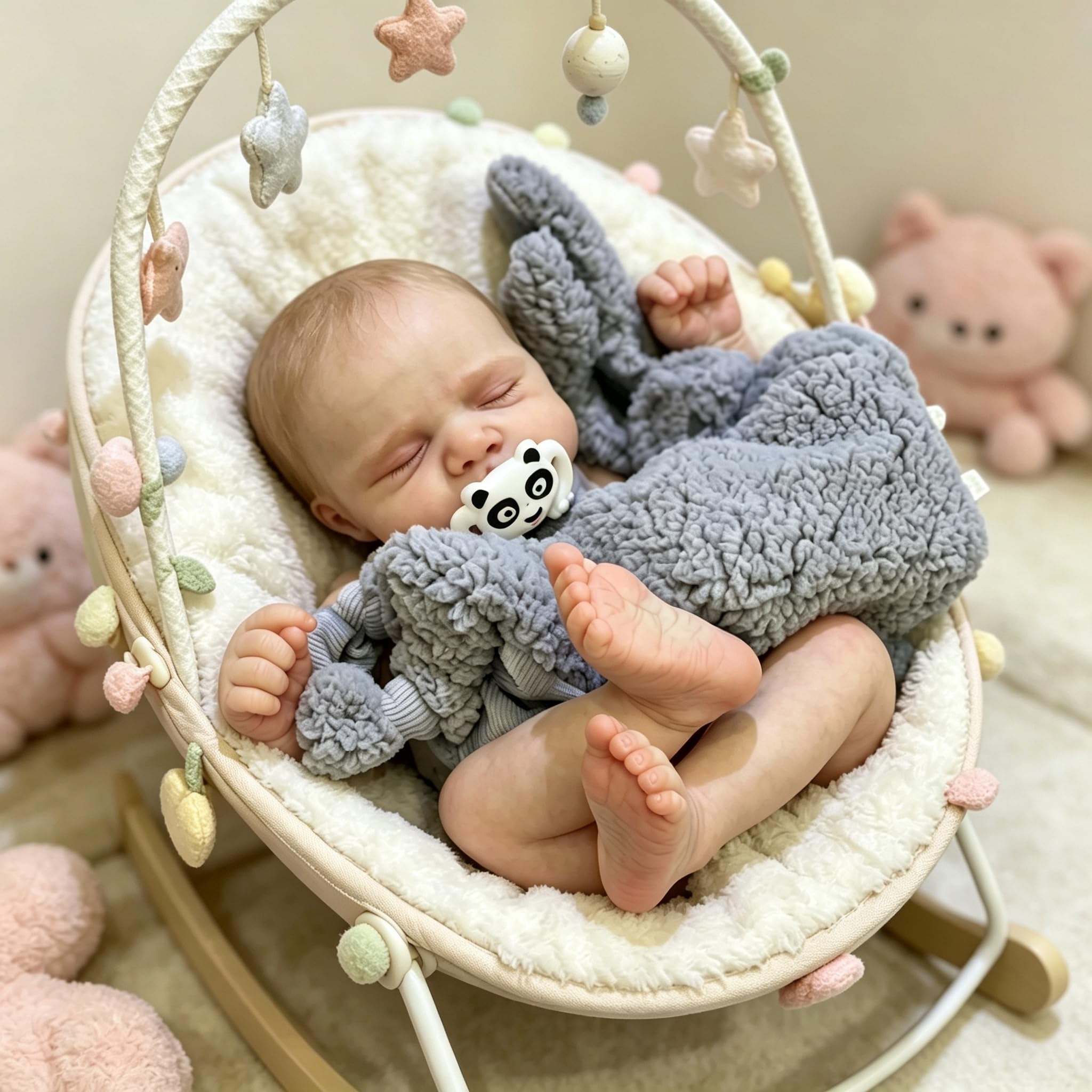 Reborn śpiące lalki dla dziewczynki, silikonowe, na całe ciało, realistyczne, miękkie, winylowe, realistyczne, możliwe, zmywalne, dla noworodków, 45 cm