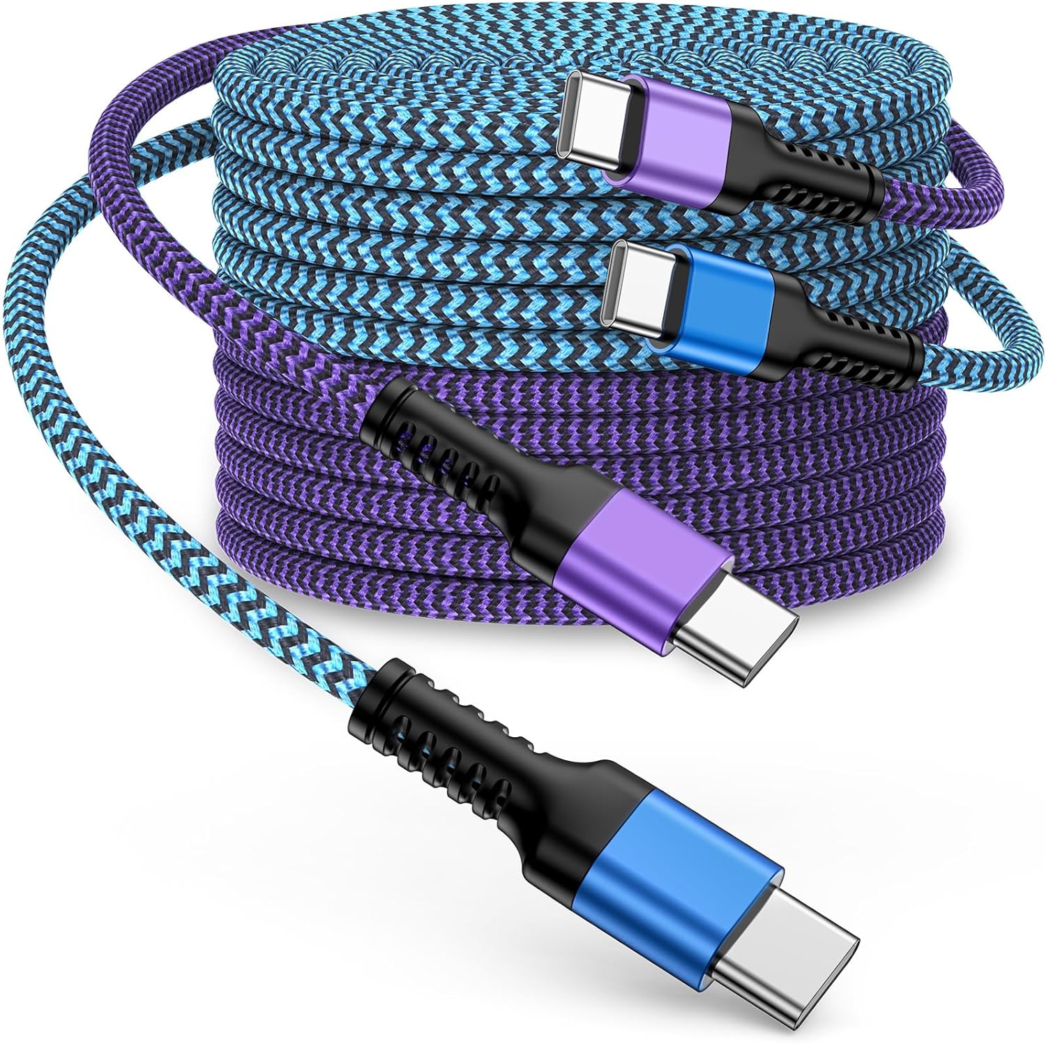 iPhone 15/16 Fast Charger Cable 10ft, Extra Long Braided Type C to C Power Cord Fast Charging for Apple iPhone 16 Pro Max/16/15Pro Max/15 Pro/15Plus, iPad Pro Air Mini, Galaxy S24/S23, Pixel 9Pro XL 8