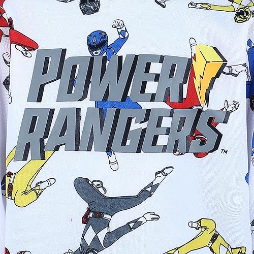 Vista 5 de Hasbro Power Rangers Boys Hooded Sweatshirt and Jogger Set for Little Kids Blue