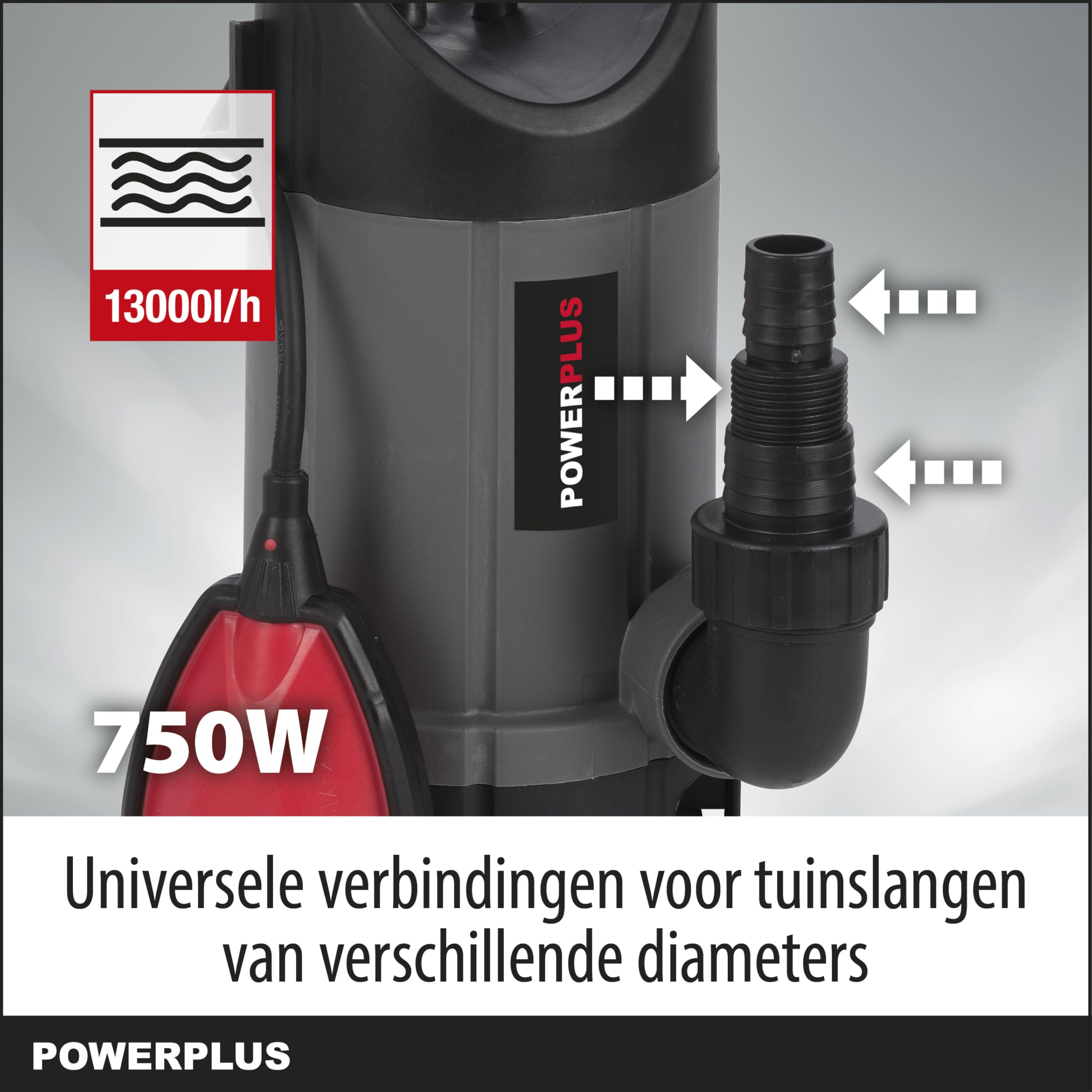 POWERPLUS POWEW67906 - Pompa sommergibile 750 W. acque sporche.