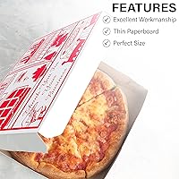 Vista 5 de MT Products Caja de Pizza Delgada 10" x 10" x 2" - Cajas de Pizza con Esquinas de Cierre Profundo (Paquete de 10) - Hecho en EE.UU
