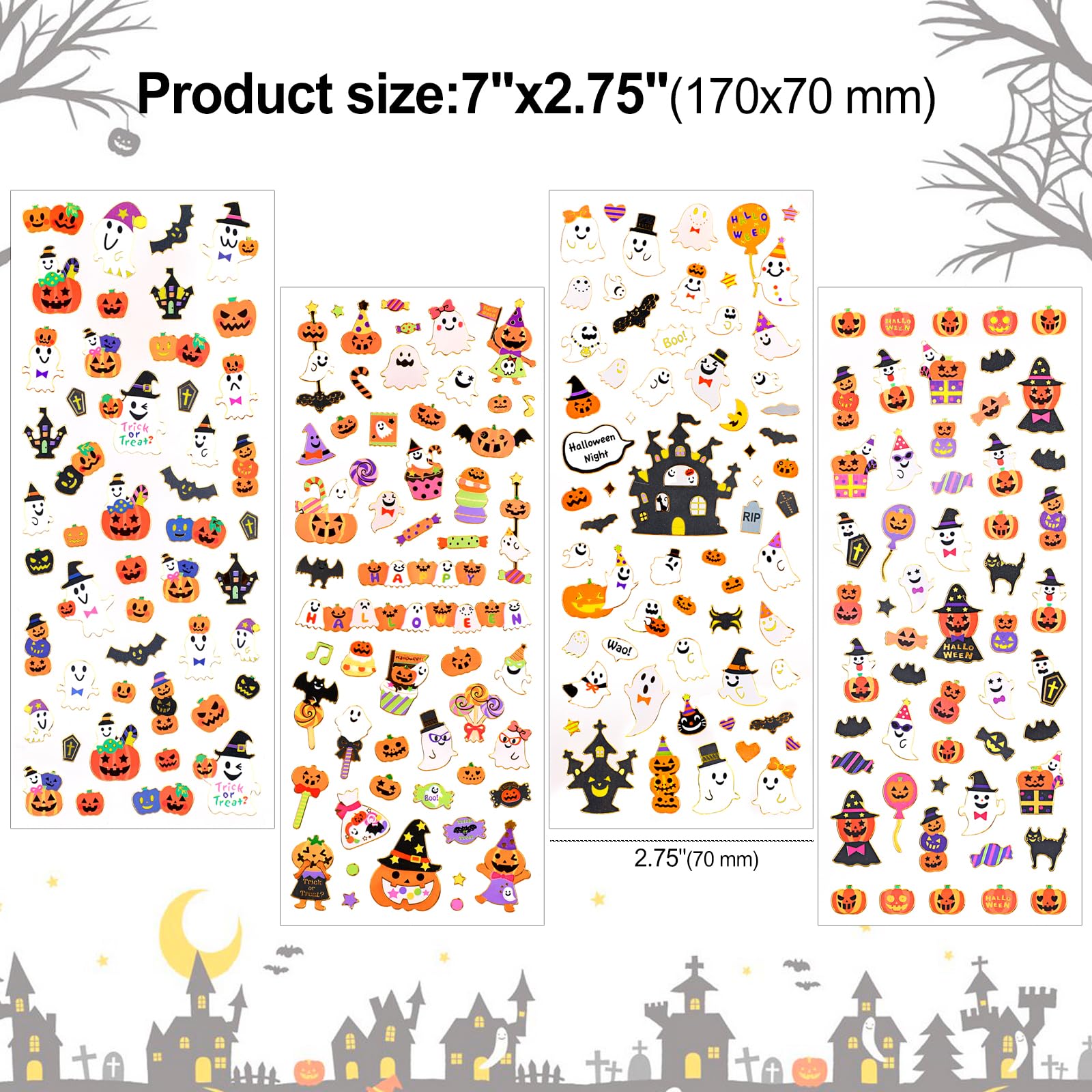 Symbole De Vacances D'halloween De Citrouille, Fantôme Et Chauve-souris