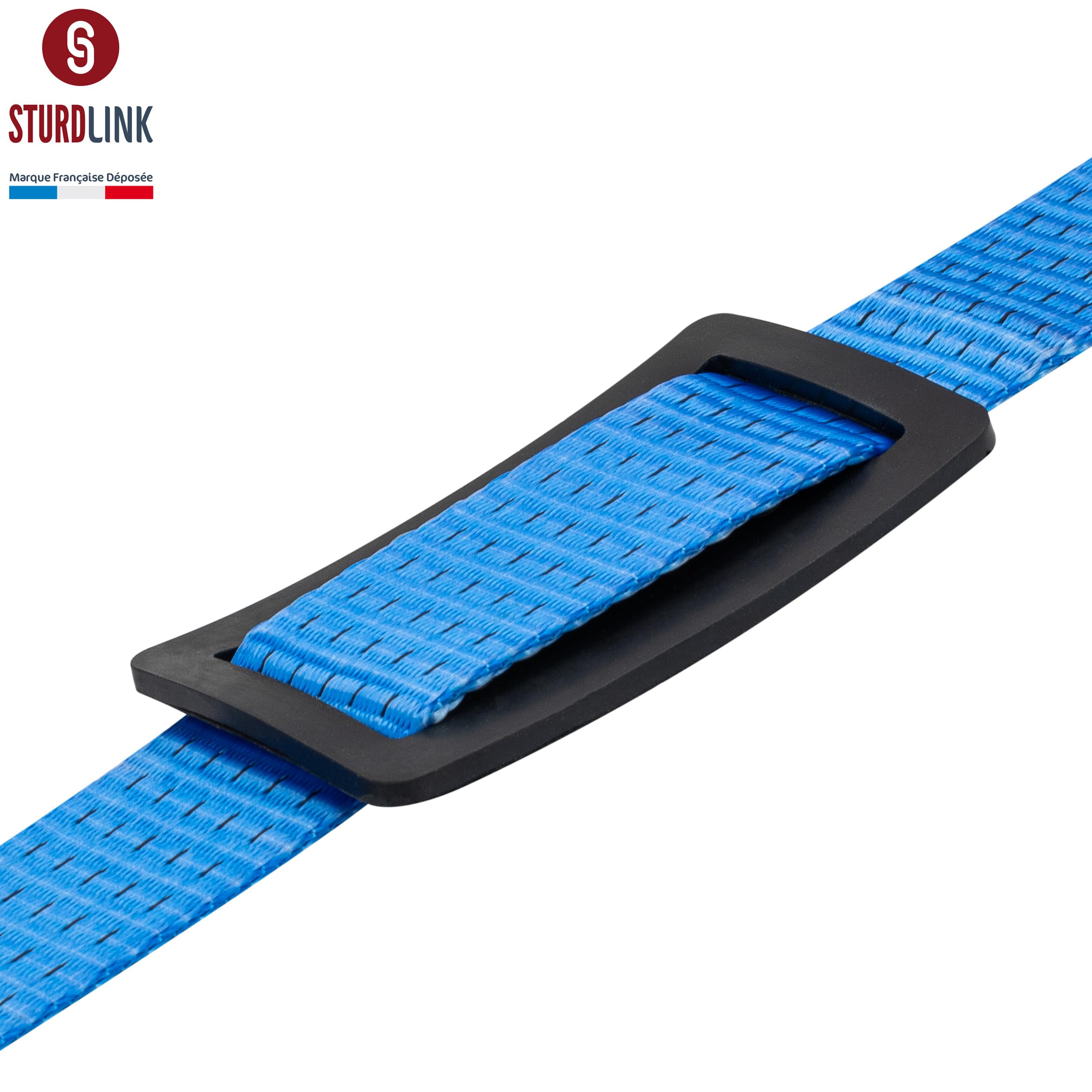 Sturdlink - x2 Cinghia di Fissaggio a cricchetto, Larghezza 50 mm, con Ganci in Ferro, Lunghezza 9 m, LC 2500 kg/5000 kg+ Borsa, STF 350 Dan, per Trasporto, rimorchio, Peso Pesante, Camion, Car