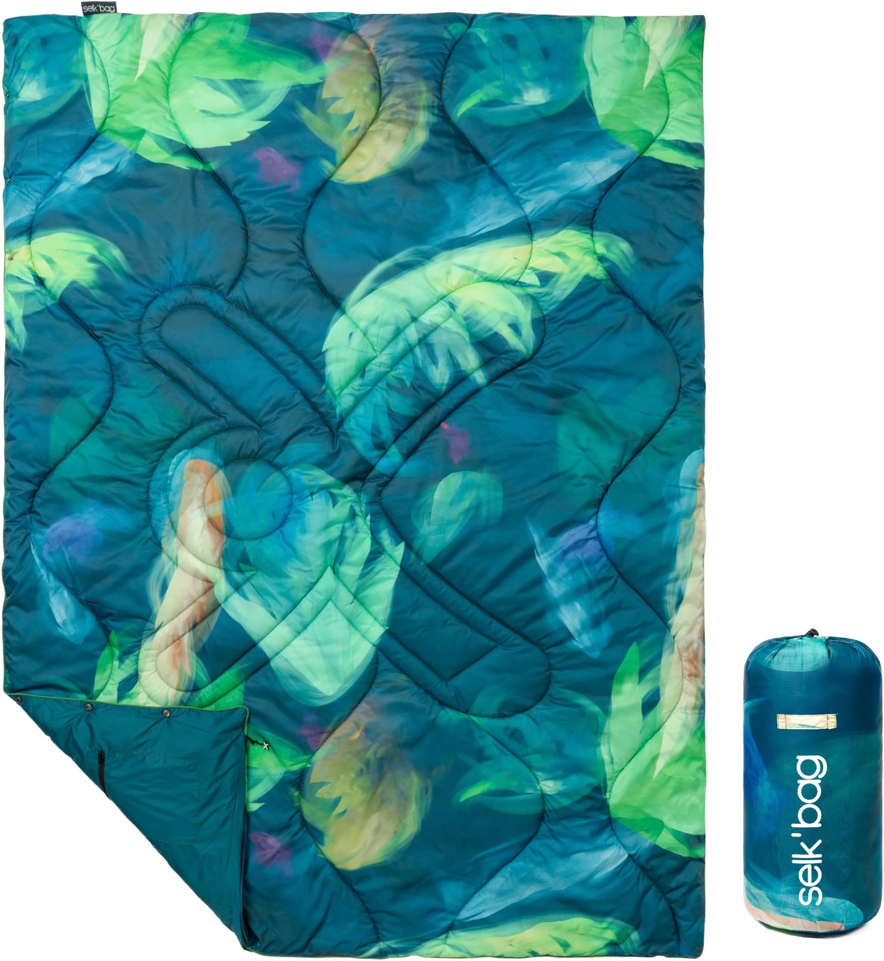 Selk'bagBlanket | PFA Free Outdoor Camping Blanket for Travel, Beach, Picnic, Outdoor, Stadium, Hiking & Festival Concerts | 50" x 70" (432 Hz)