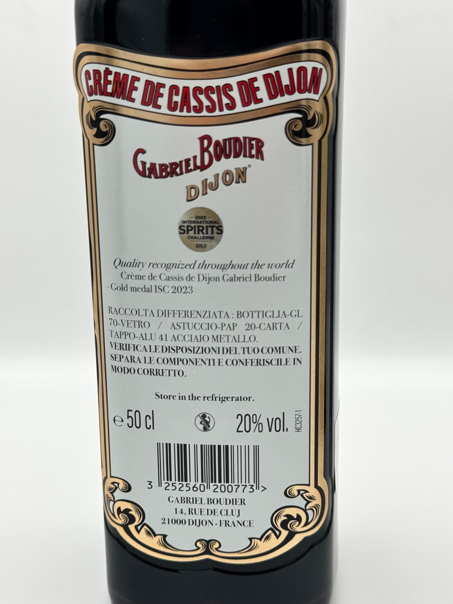 Gabriel Boudier Creme De Cassis - 500 ml
