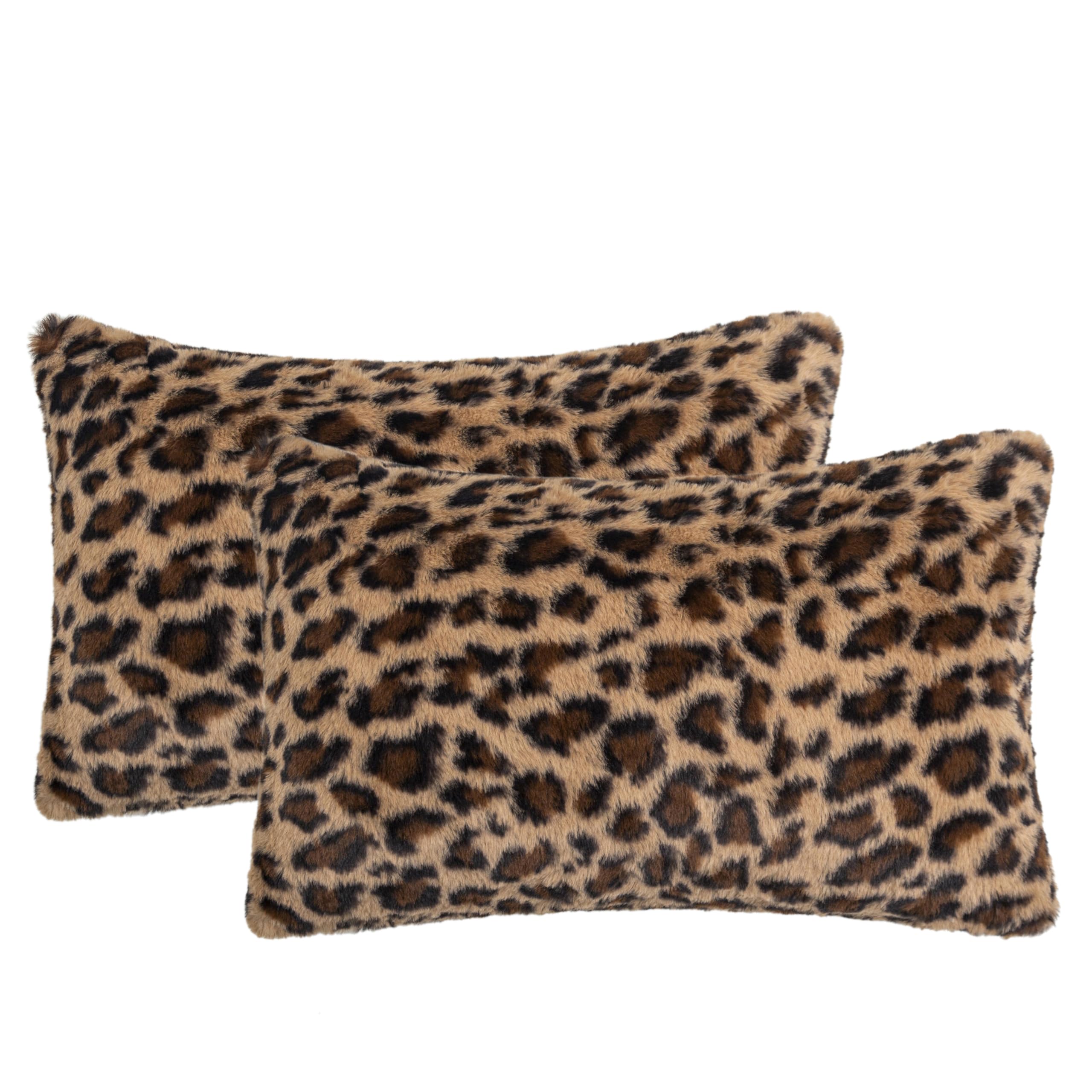 AGOKABA Leopard Faux Fur Lumbar