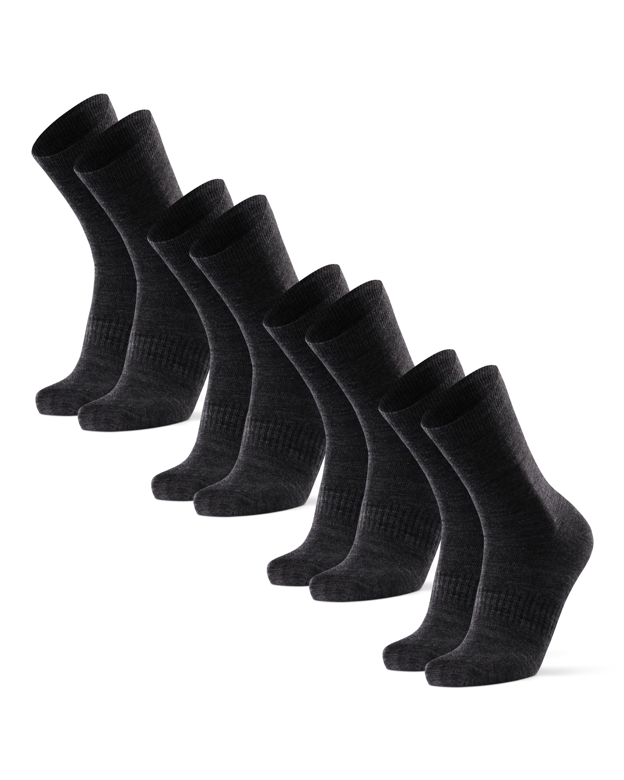 DANISH ENDURANCE Skarpety Liner Merino, Cienkie Skarpety Trekkingowe Zapobiegające Pęcherzom, Oddychające, dla Mężczyzn i Kobiet, Unisex, 2 lub 4-Pak