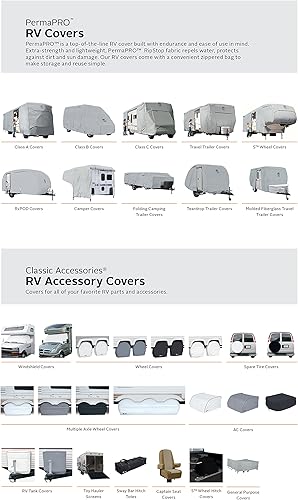 Miniatura 12 de Classic Accessories Over Drive PermaPRO - Cubierta alta para autocaravana clase B, se adapta a caravanas de 23 a 25 pies