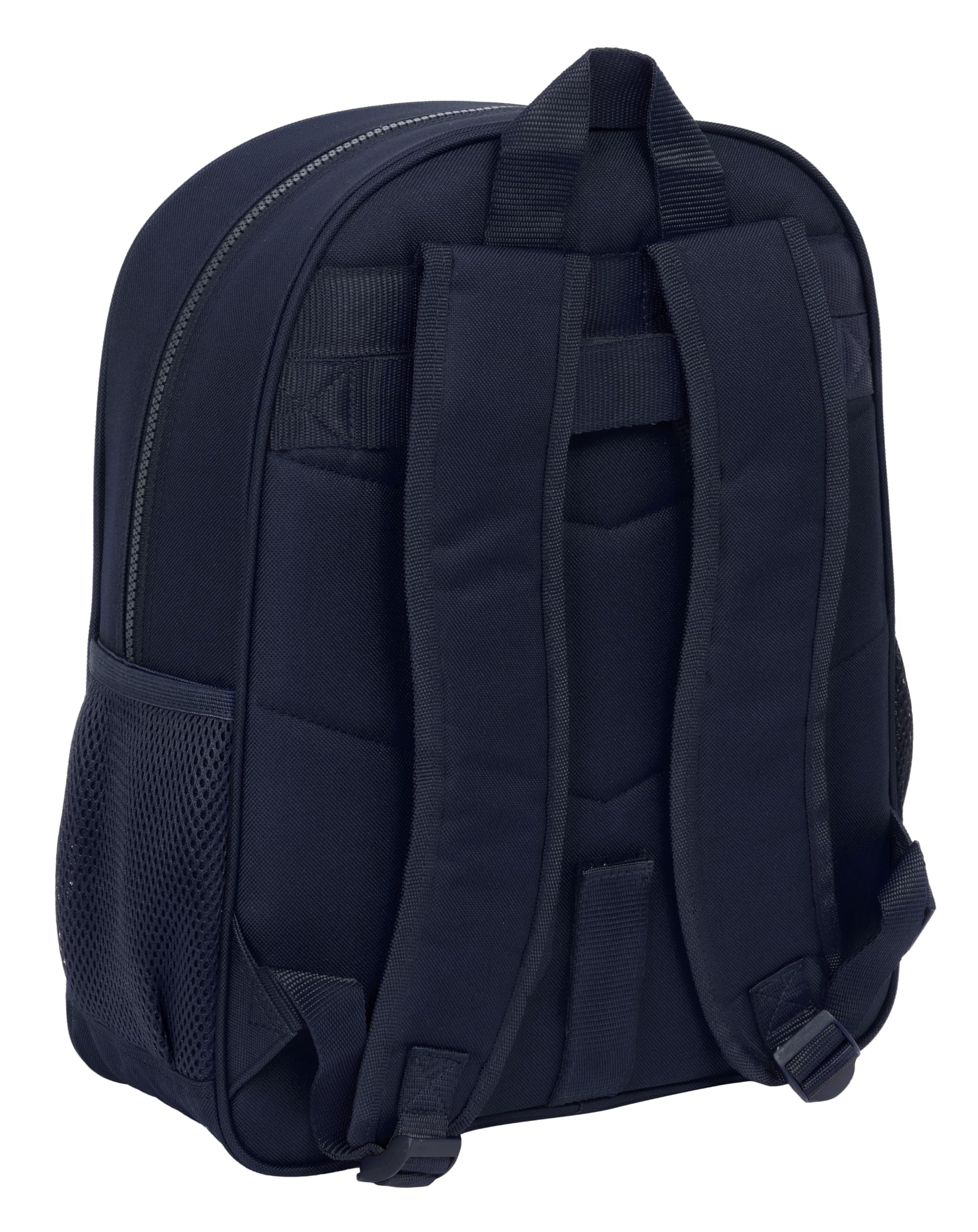 REAL MADRID 2ª EQUIPACIÓN 24/25 - Mochila Escolar Niño, Mochila Infantil, Adaptable a Carro, Ideal para Niños en Edad Escolar, Cómoda y Versátil, Calidad y Resistencia, 32x12x38 cm, Color Azul Marino